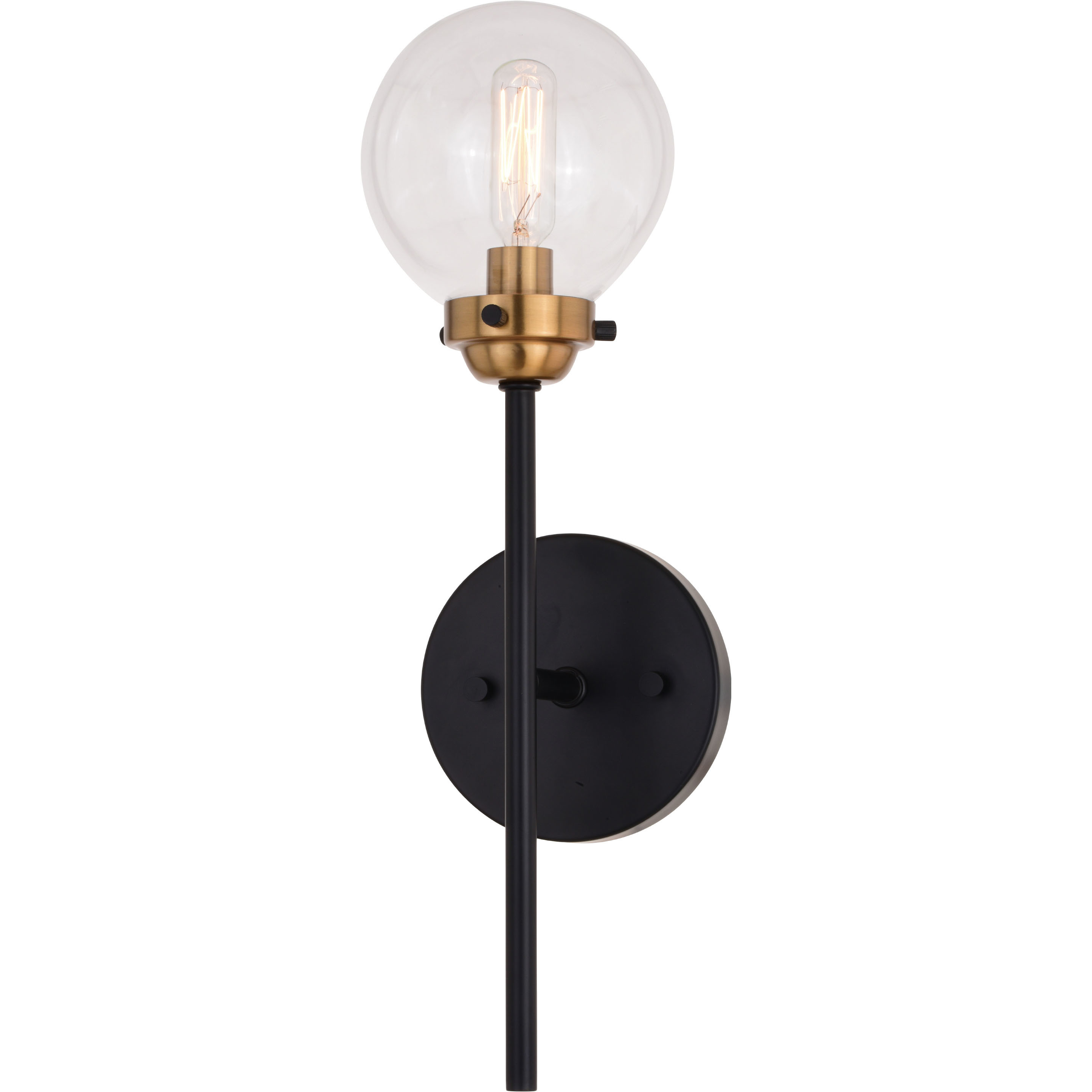 Orbit LED 5 inch Muted Brass and Oil Rubbed Bronze Wall Light in 1