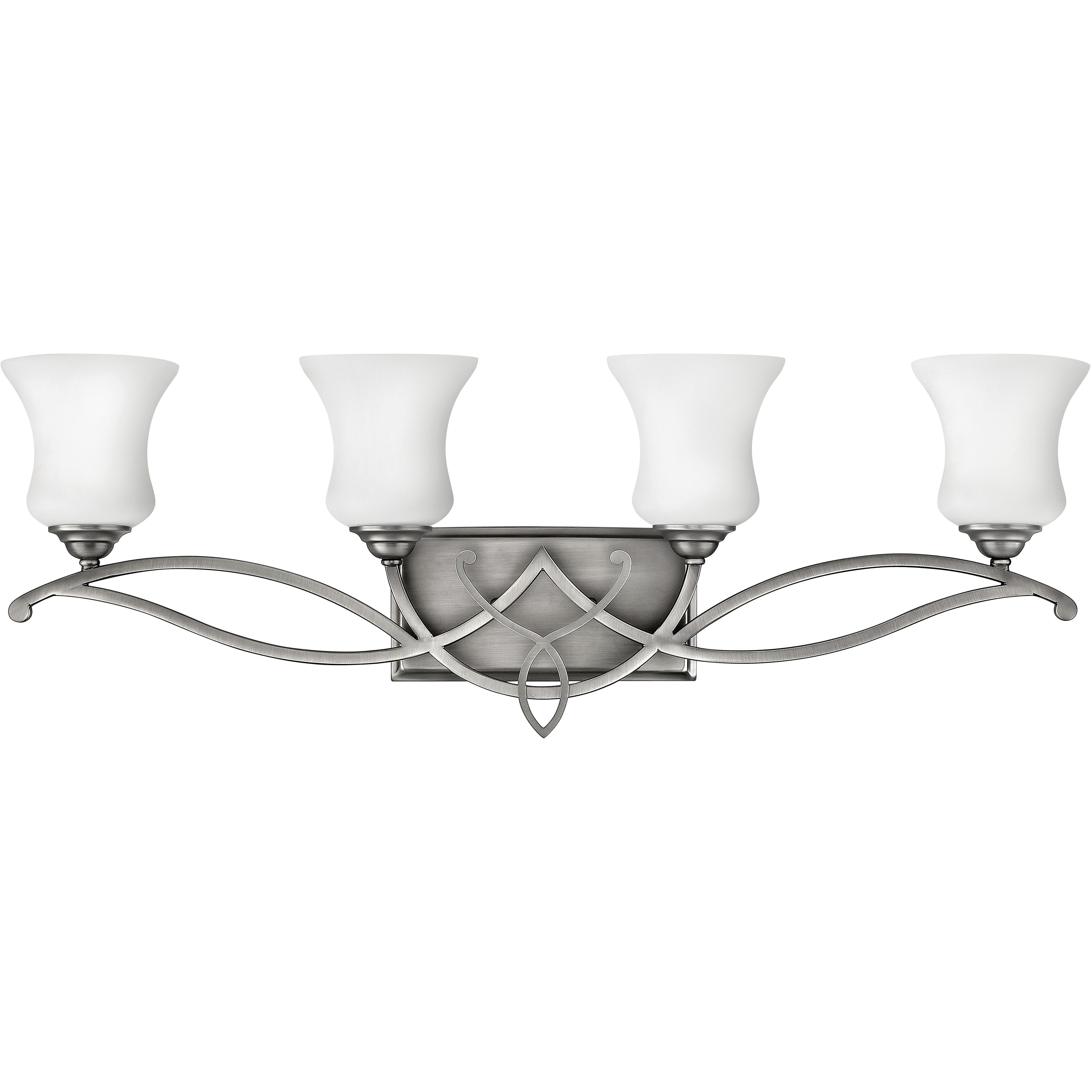 Brooke 4 Light 31.25 inch Antique Nickel Vanity Light Wall Light