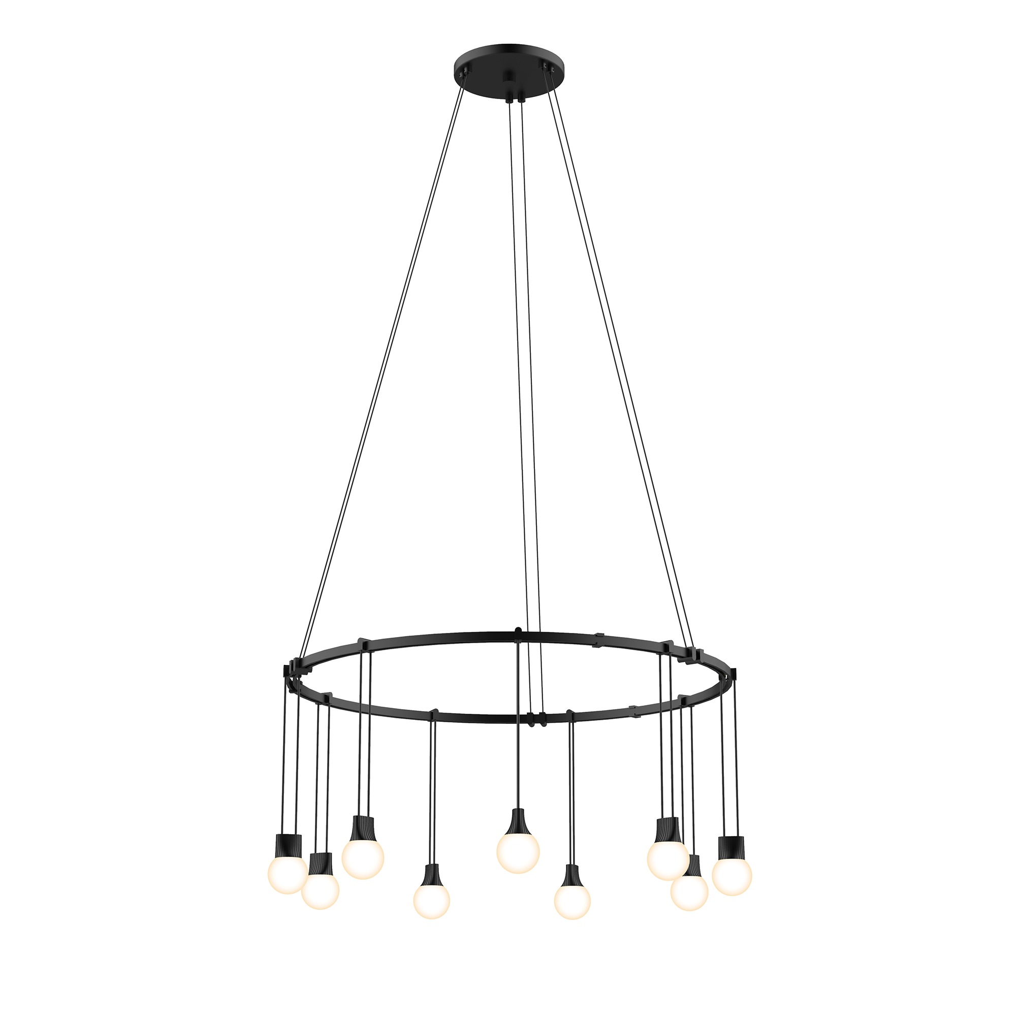 Suspenders LED 26 inch Satin Black Pendant Ceiling Light