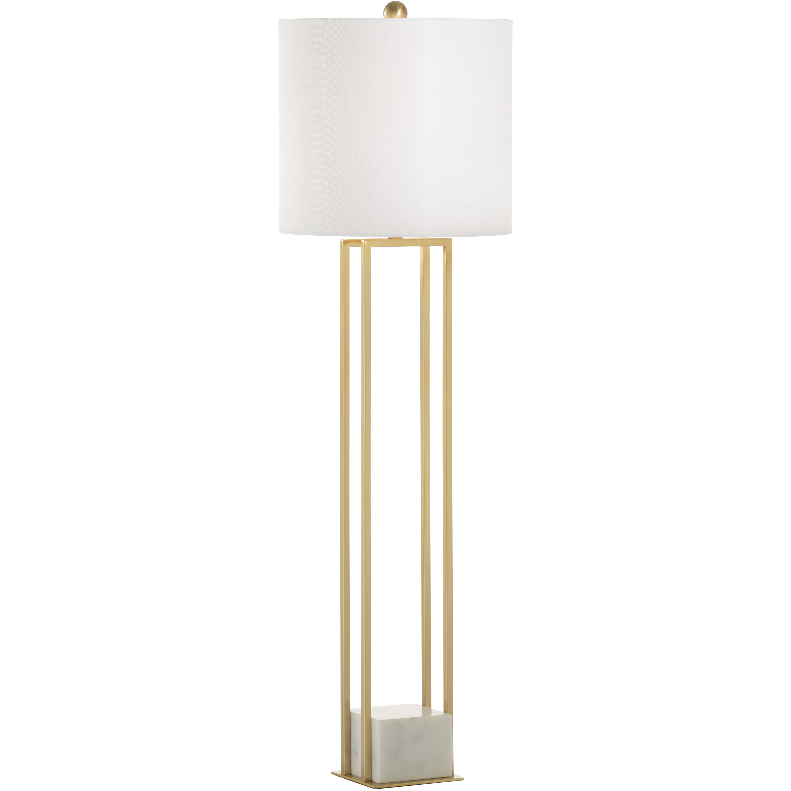 Tower 30.5 inch 100.00 watt Gold and White/Cream Buffet Lamp Portable Light