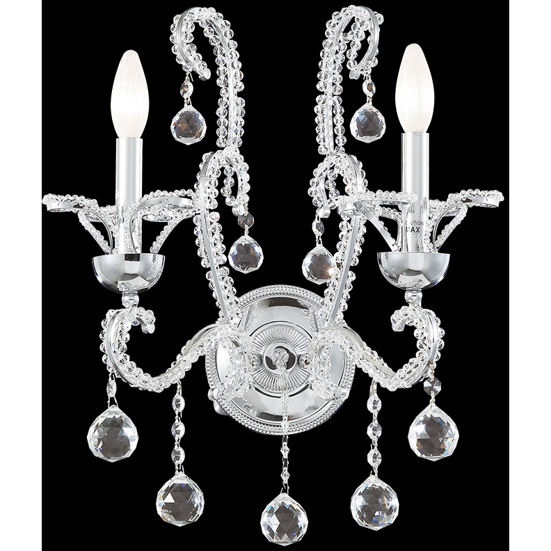 Pearl 2 Light 16 inch Silver Wall Sconce Wall Light
