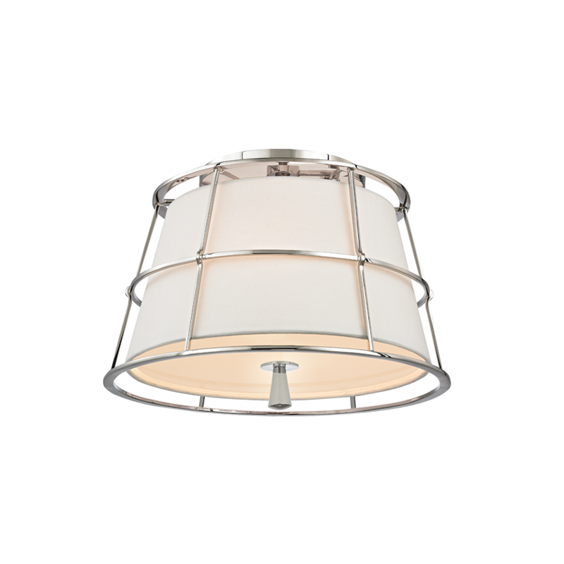 Savona 2 Light 14.25 inch Polished Nickel Semi Flush Ceiling Light