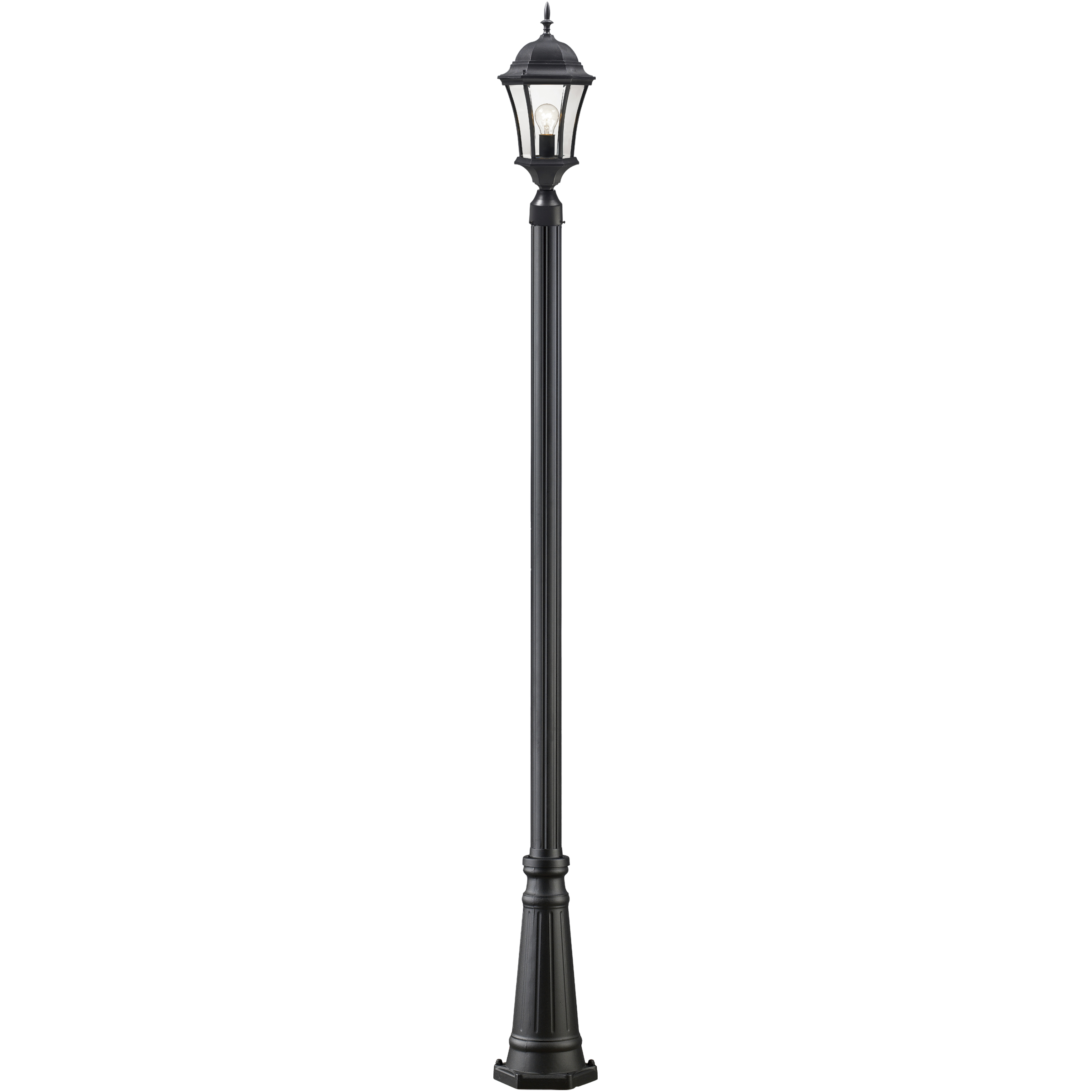 Wakefield 1 Light 116 inch Black Outdoor Post Mounted Fixture