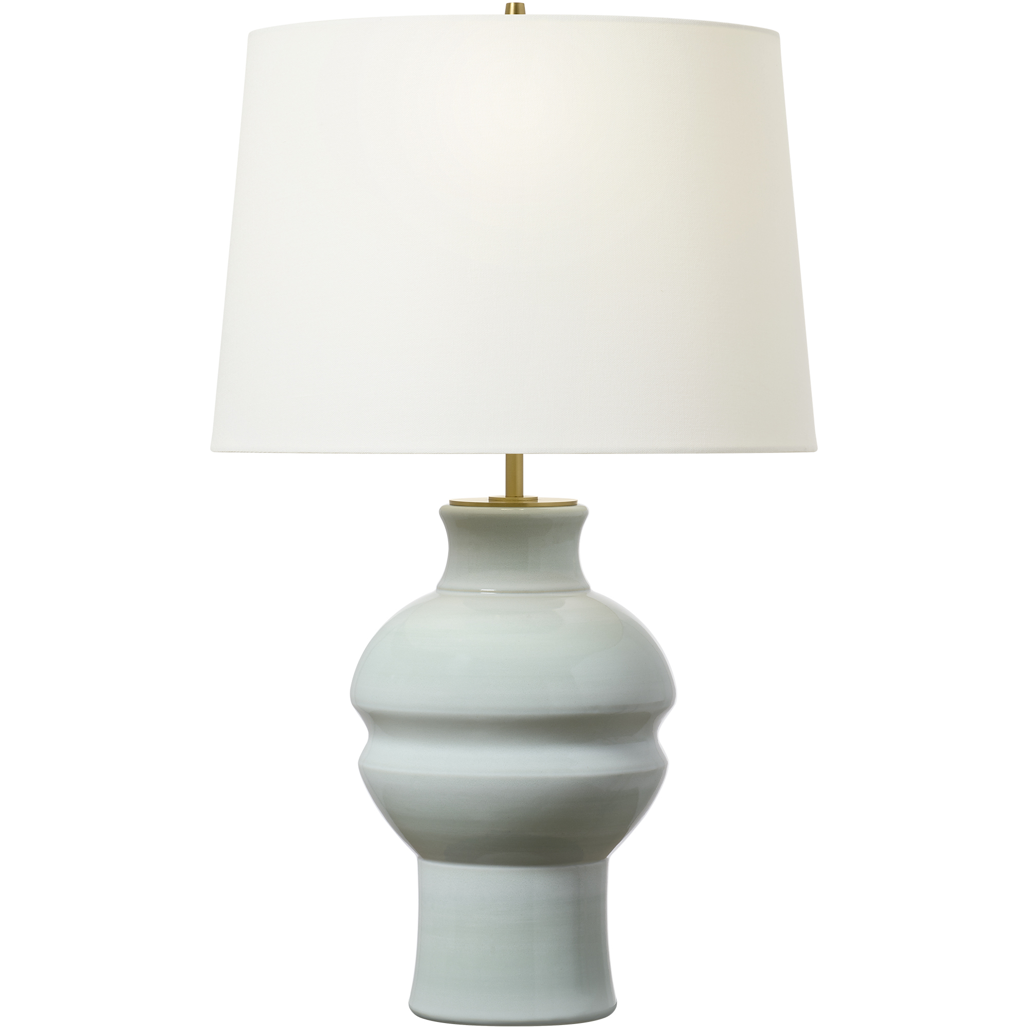 TOB by Thomas O'Brien Nova 27.63 inch 75 watt Silk Green Table Lamp Portable Light