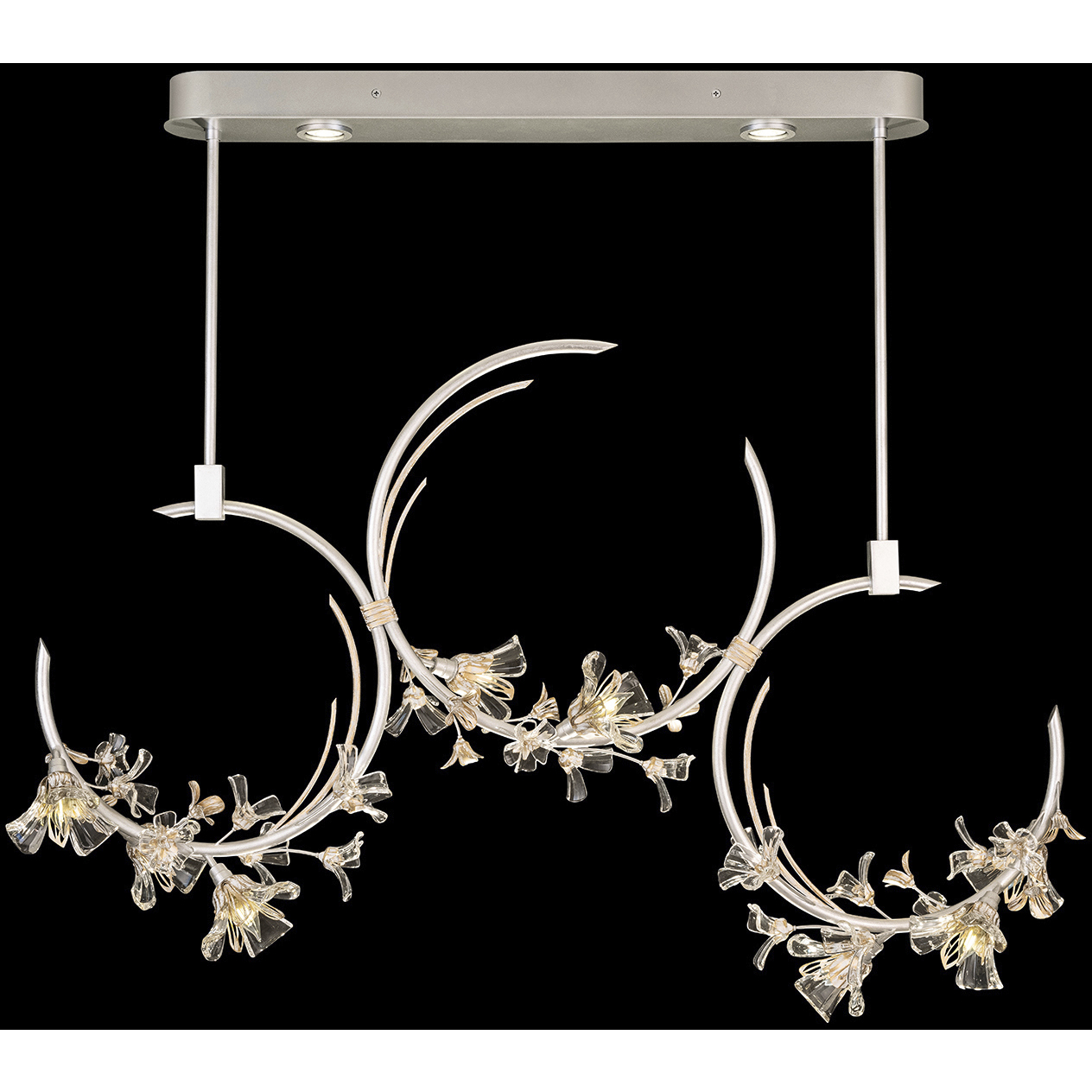 Azu LED 55 inch Silver Pendant Ceiling Light
