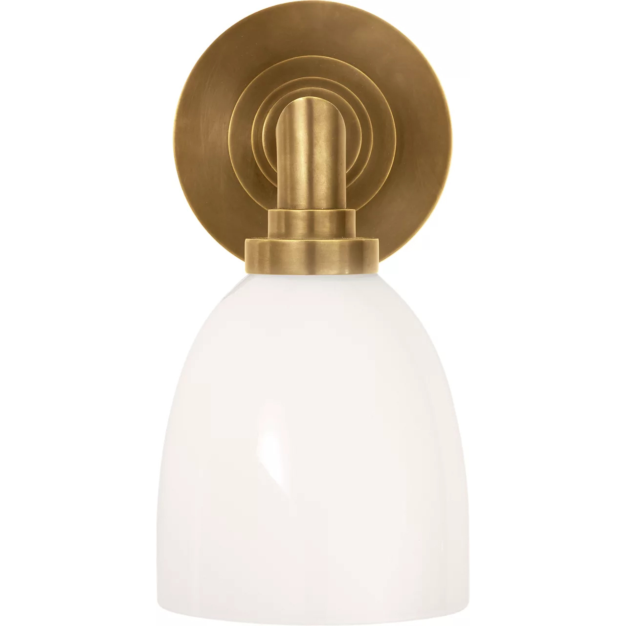 Chapman & Myers Wilton2 1 Light 5 inch Hand-Rubbed Antique Brass Single Bath Light Wall Light