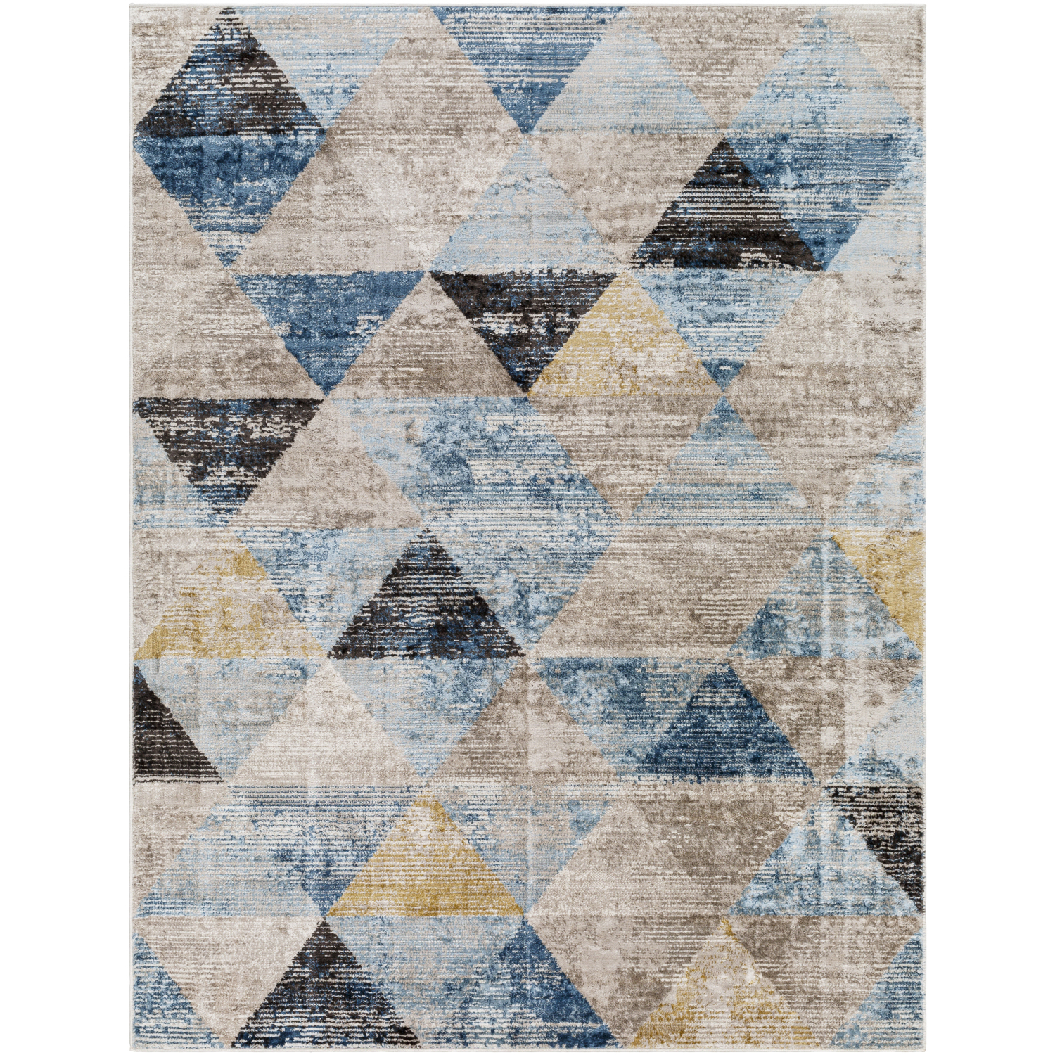 Pertek 84 X 63 inch Gray Rug, Rectangle