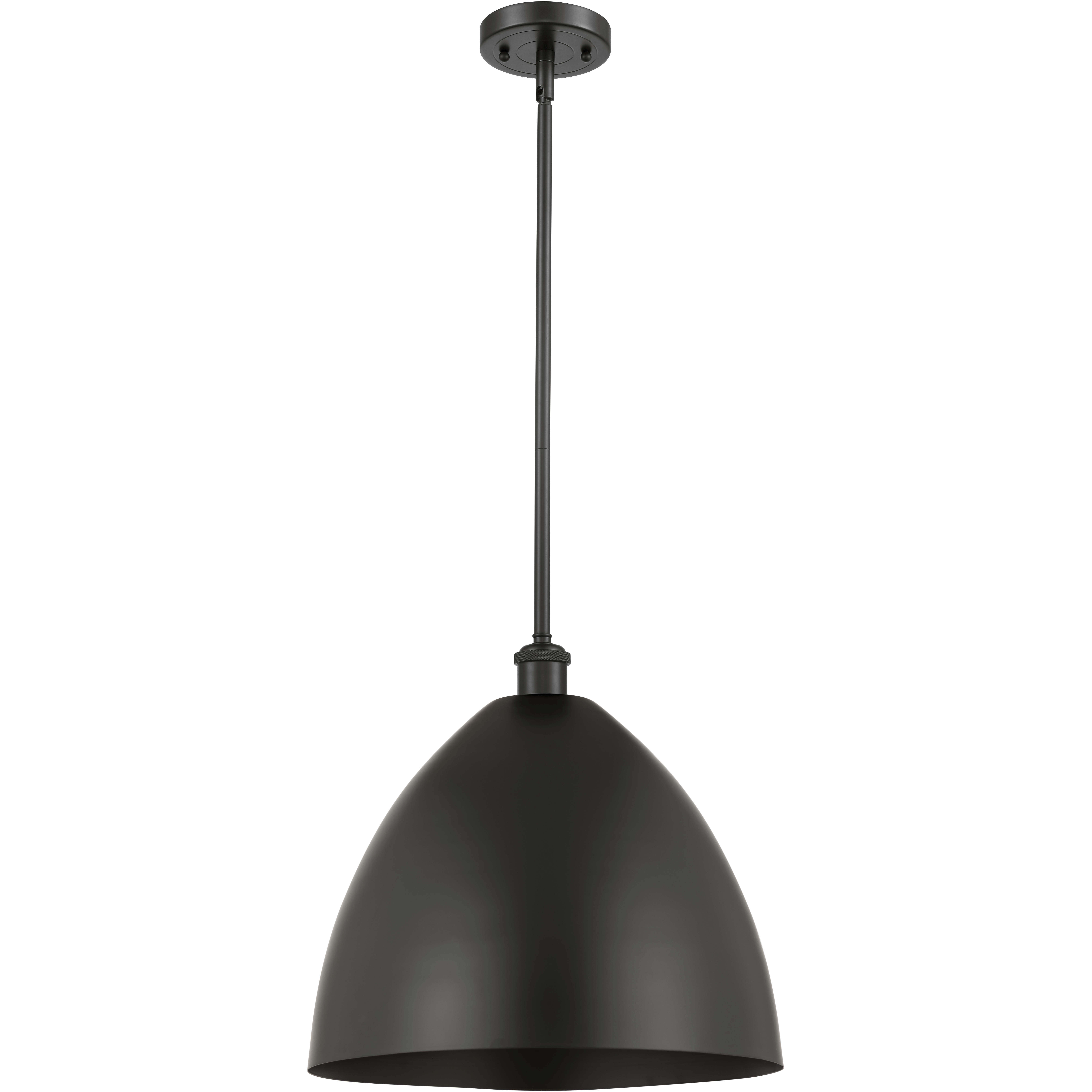 Ballston Dome 1 Light 16 inch Matte Black Pendant Ceiling Light
