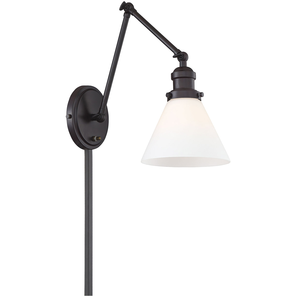 Industrial 60 watt Oil Rubbed Bronze Adjustable Wall Sconce Wall Light