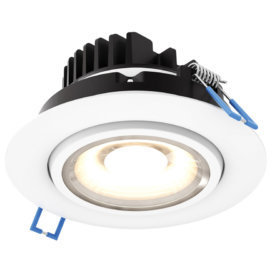 Scope White 11.00 watt LED Directional in Color Temperature Changing, Recessed Gimbal Light