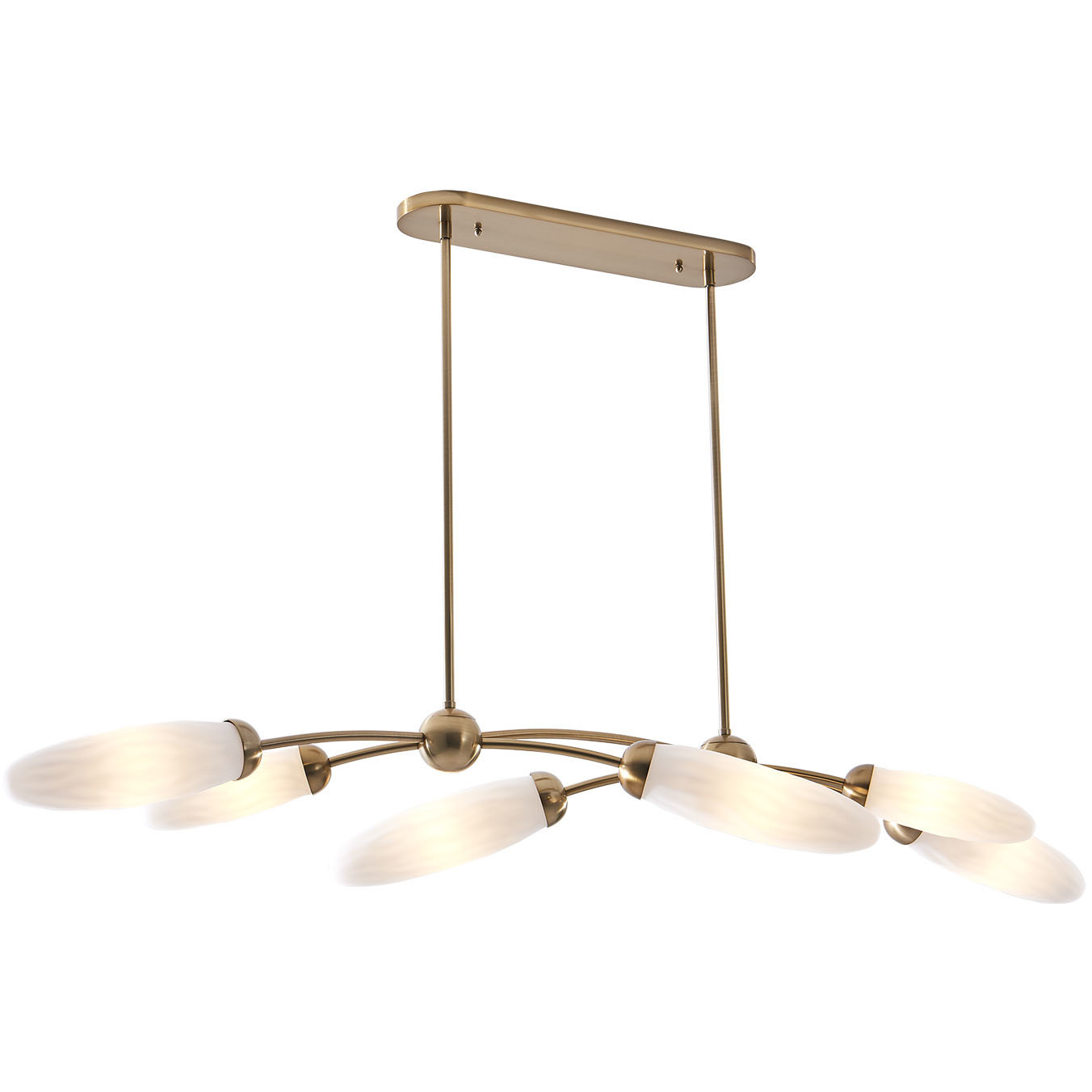 Crest Island Light Ceiling Light in Winter Brass