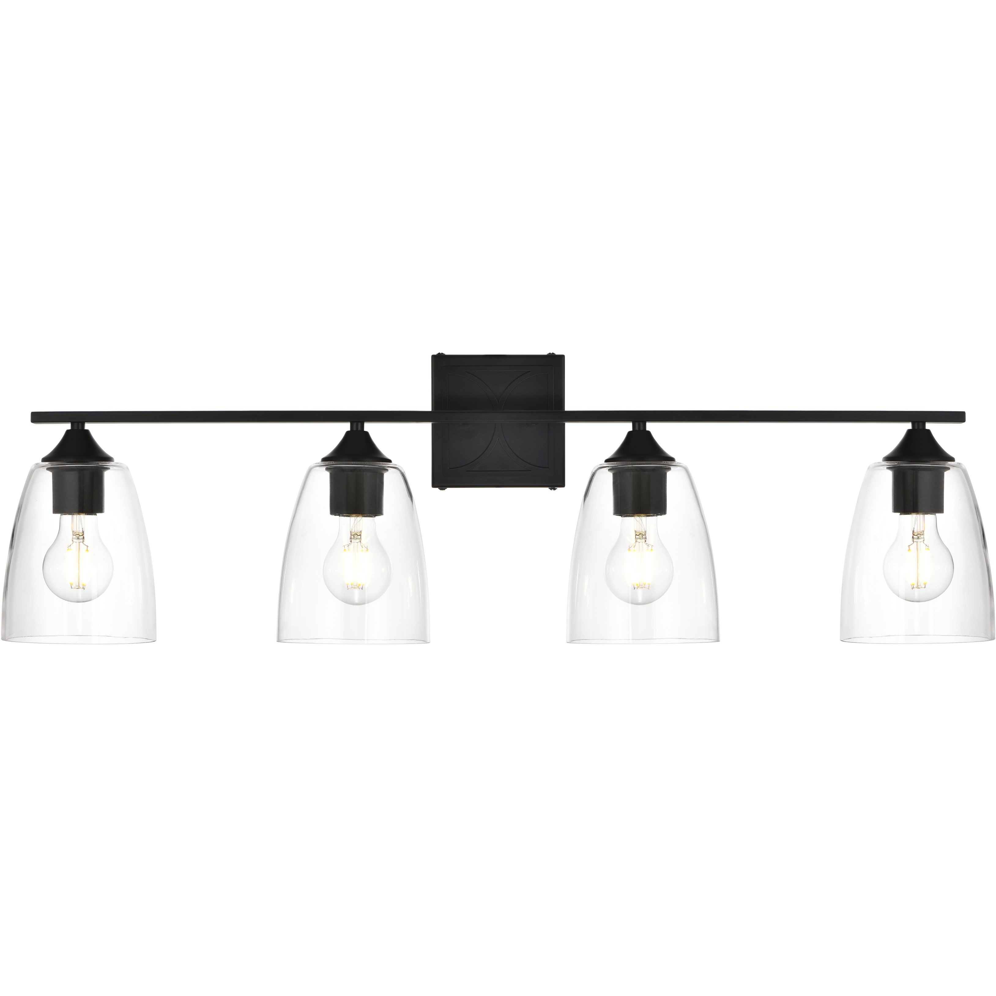 Harris 4 Light 34 inch Black Bath Sconce Wall Light