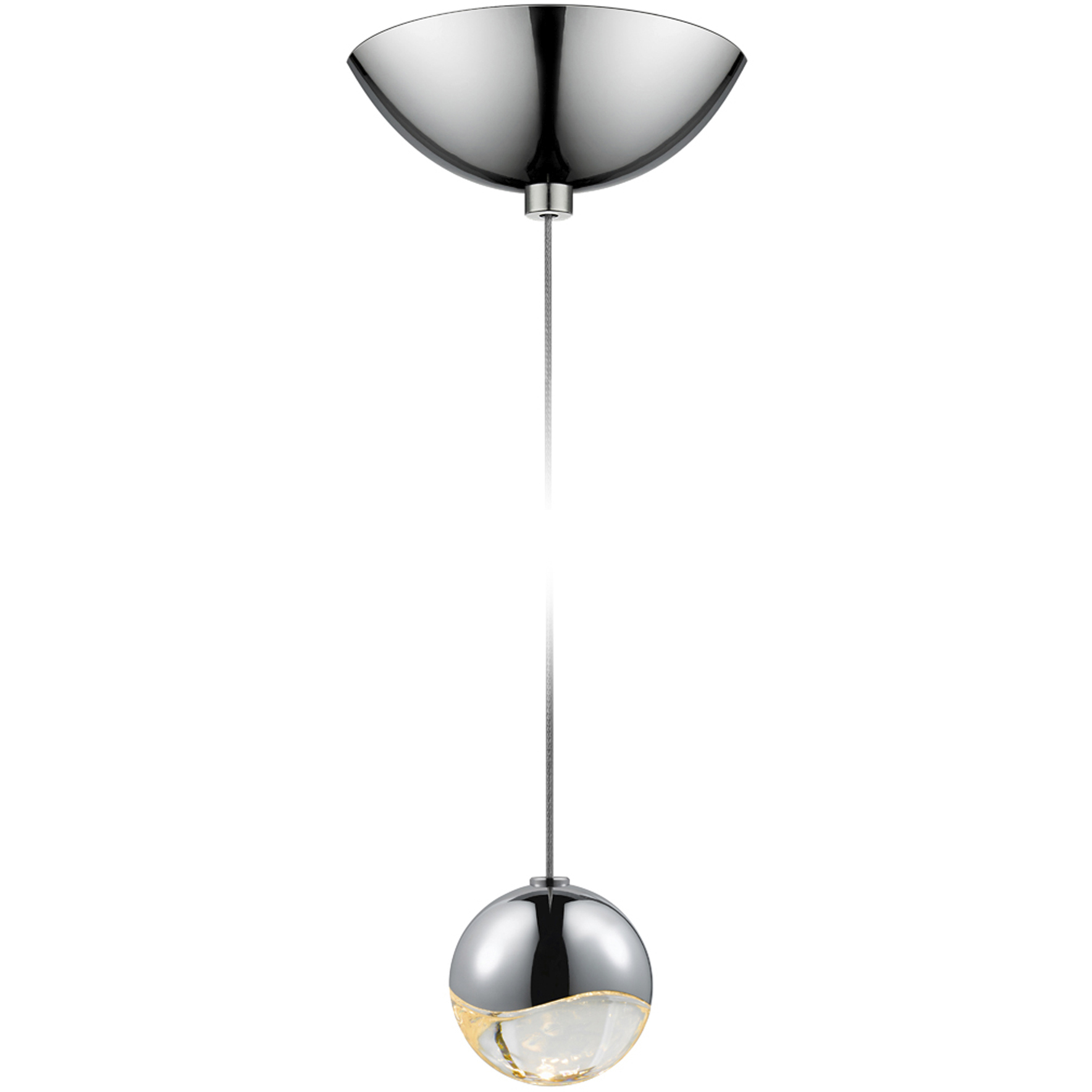 Grapes LED 2.5 inch Polished Chrome Pendant Ceiling Light in Small