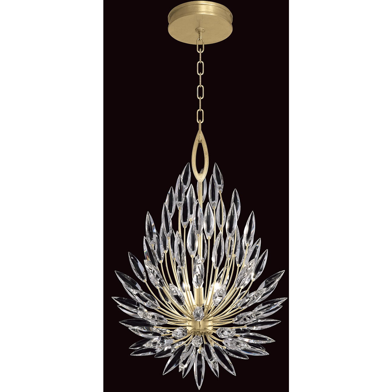 Lily Buds 3 Light 19 inch Gold Pendant Ceiling Light
