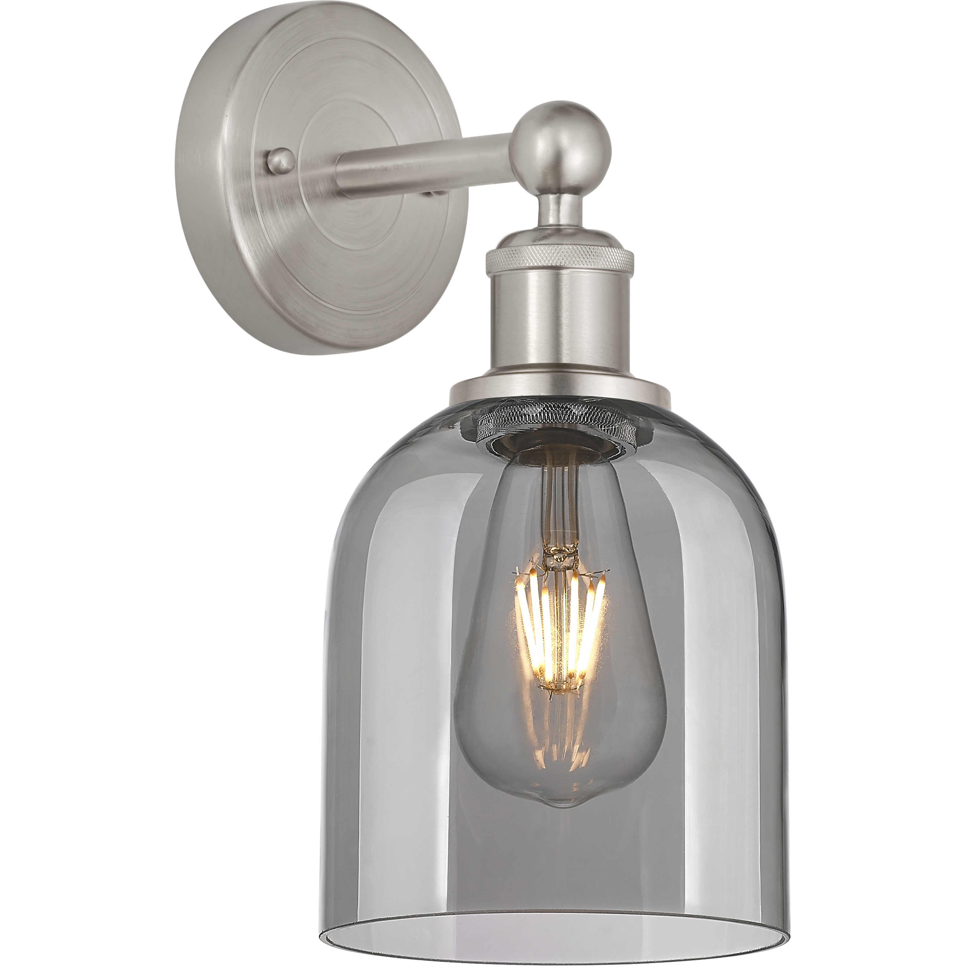 Edison Bella 1 Light 5.5 inch Brushed Satin Nickel Sconce Wall Light