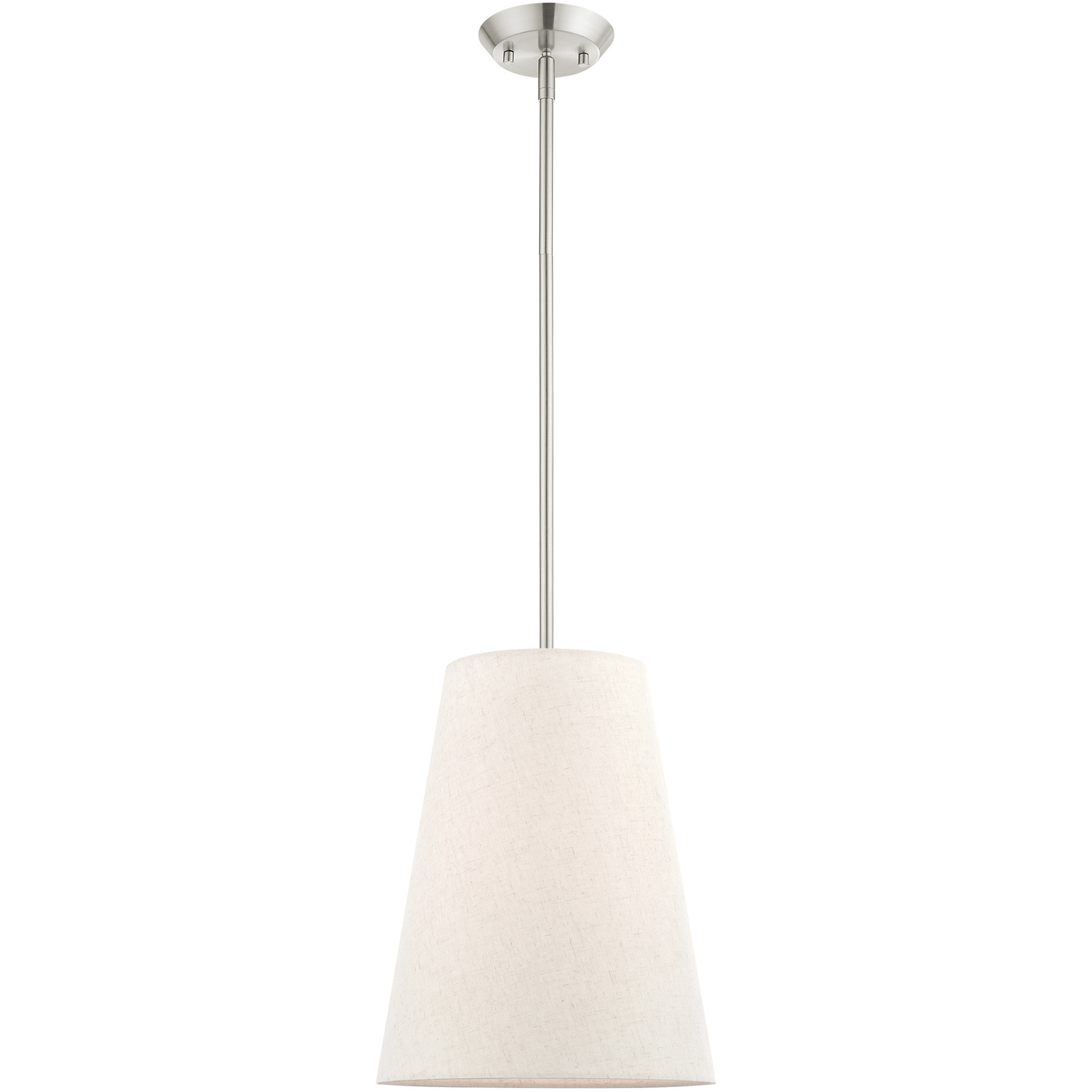 Prato 1 Light 11 inch Brushed Nickel Pendant Ceiling Light