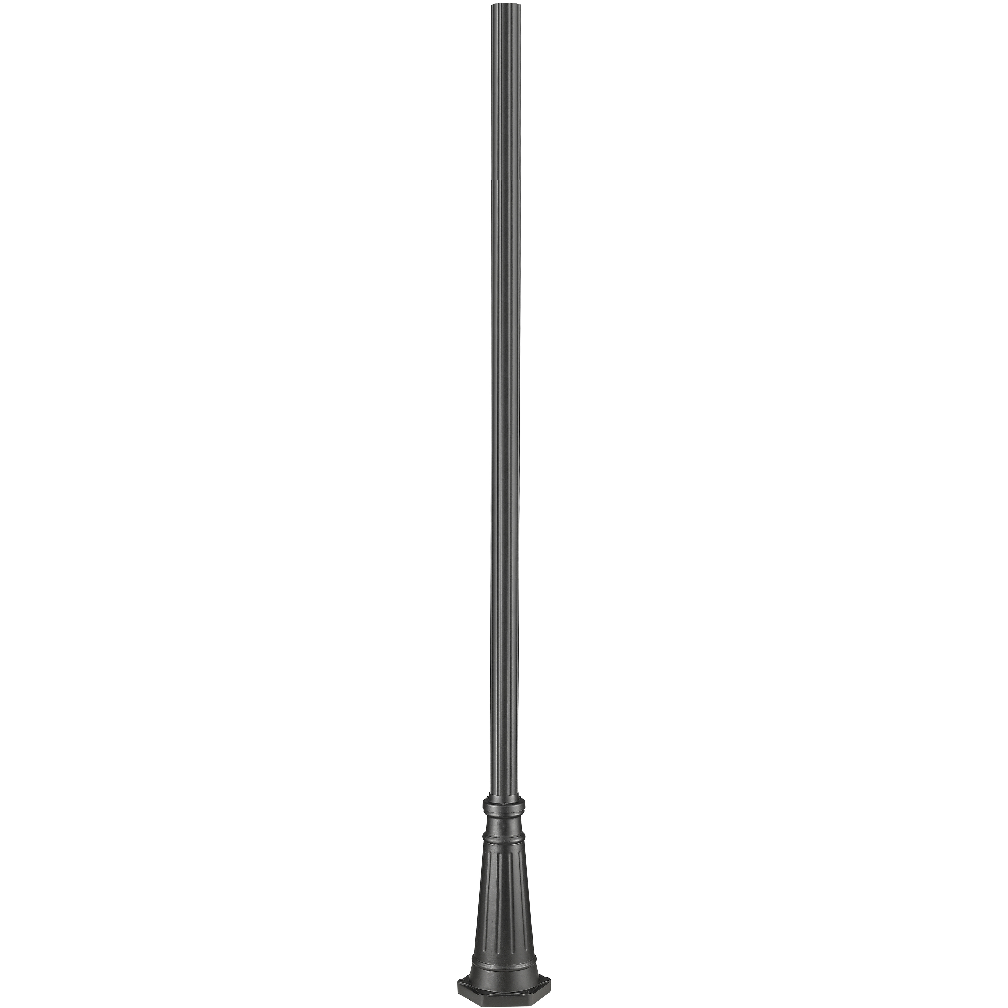 Outdoor Post Black Outdoor Posts + Hardware in 8