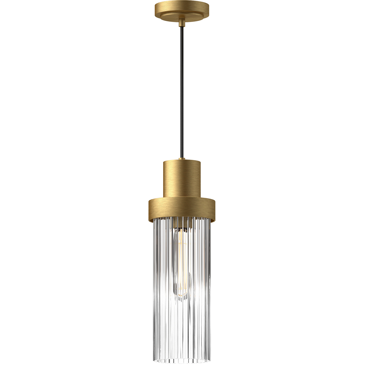 Alora Mood Kent 1 Light 5 inch Brushed Gold Pendant Ceiling Light