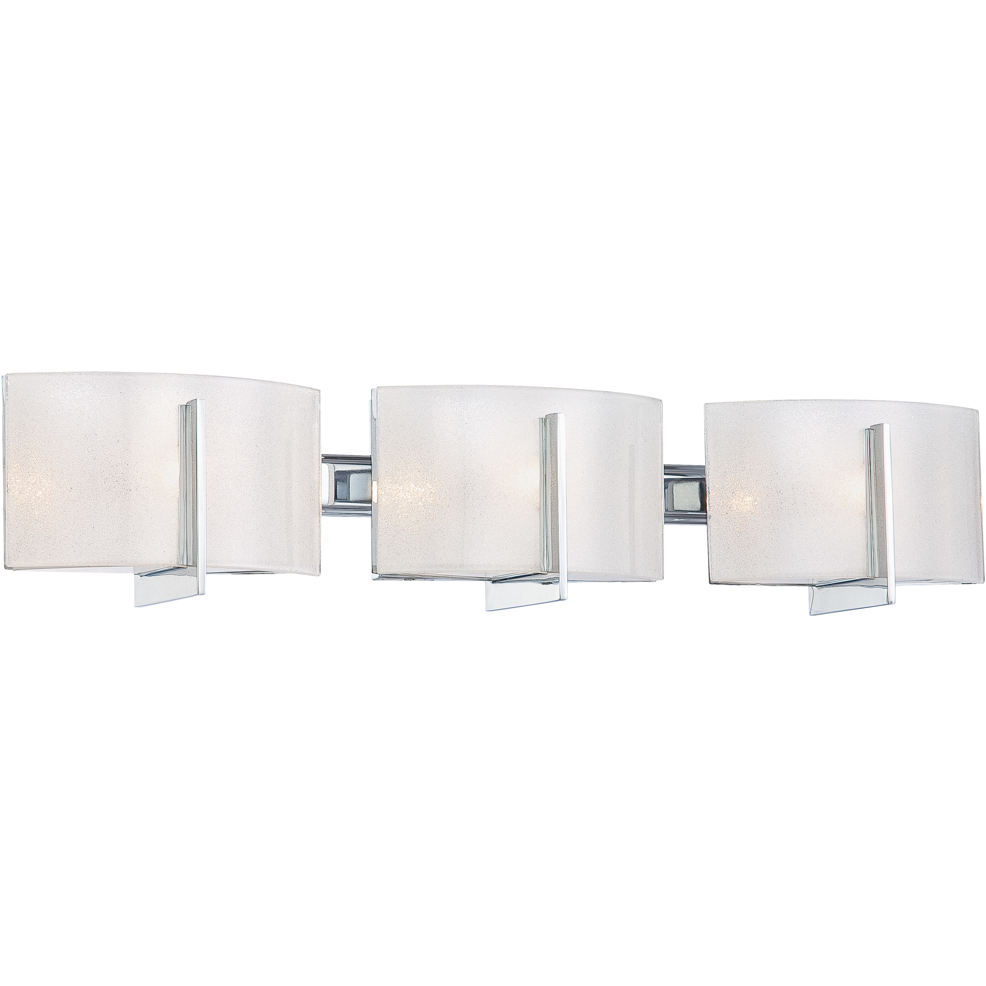 Clarte 3 Light 27 inch Chrome Bath Light Wall Light