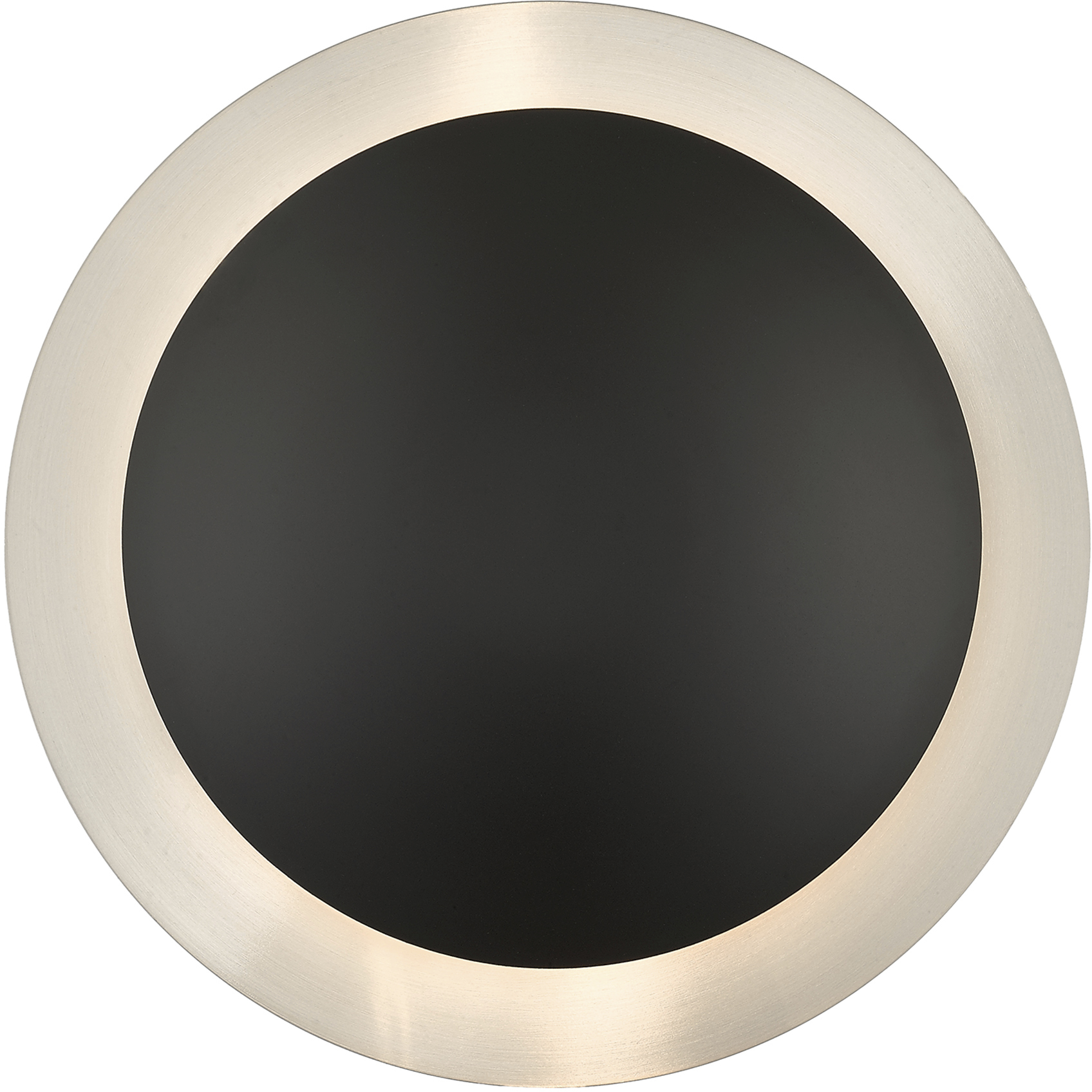 Ventura 2 Light 11 inch Black with Brushed Nickel Reflector Backplate Semi-Flush/Wall Sconce Ceiling Light, Medium