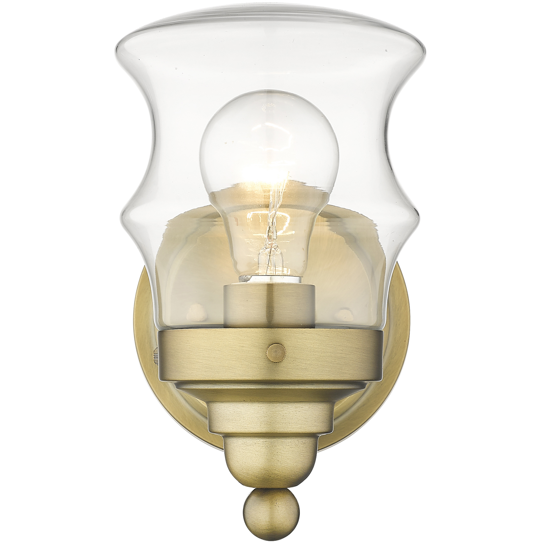 Keal 1 Light 5 inch Antique Brass Vanity Light Wall Light