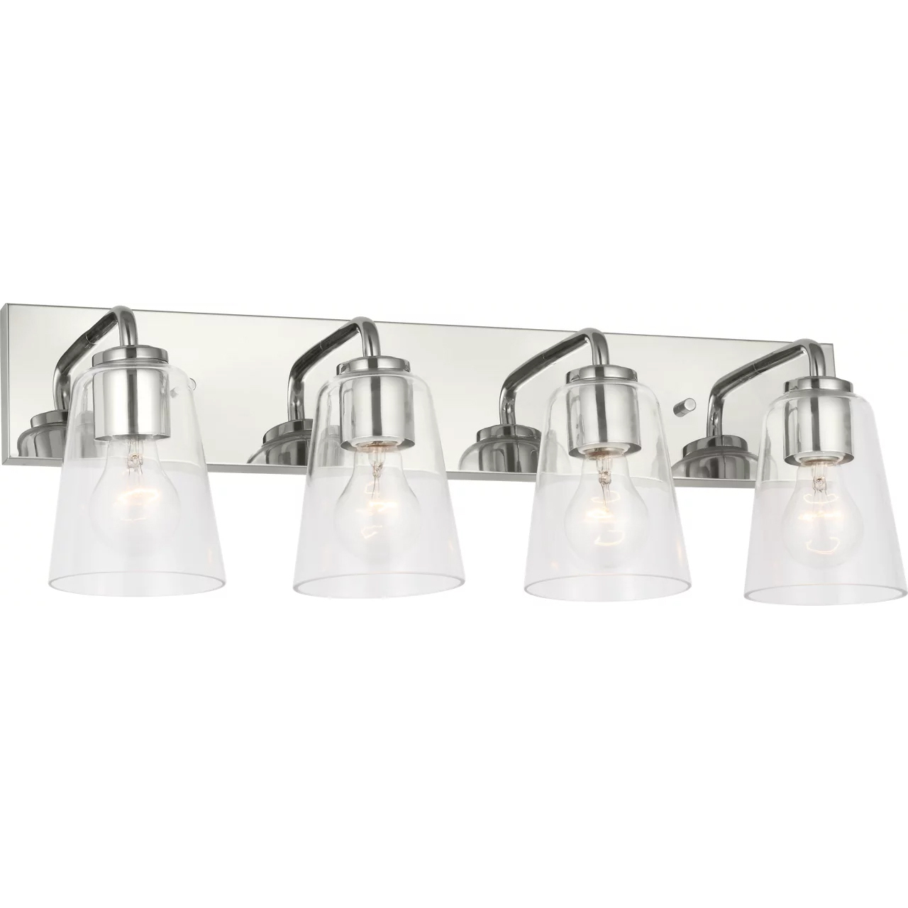 Miles 4 Light 25 inch Chrome Vanity Light Wall Light, Extra Large