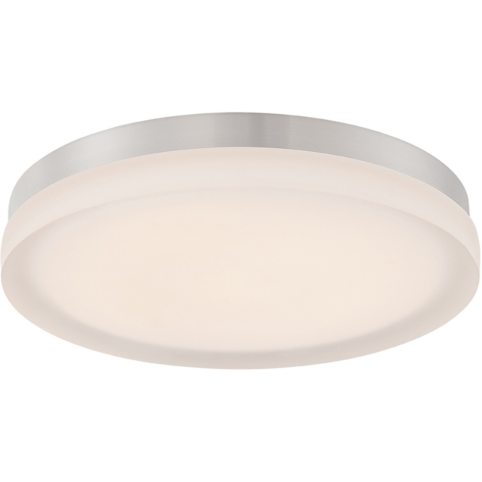 Circa LED 11 inch Titanium Flush Mount Ceiling Light in 2700K, 11in.