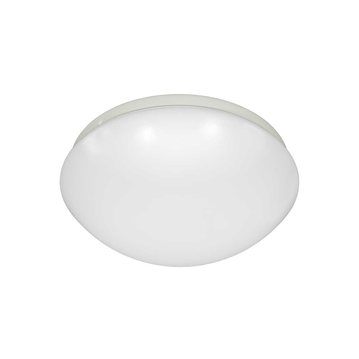 Relyence LED 13.13 inch White Flush Mount Ceiling Light, Round Mushroom