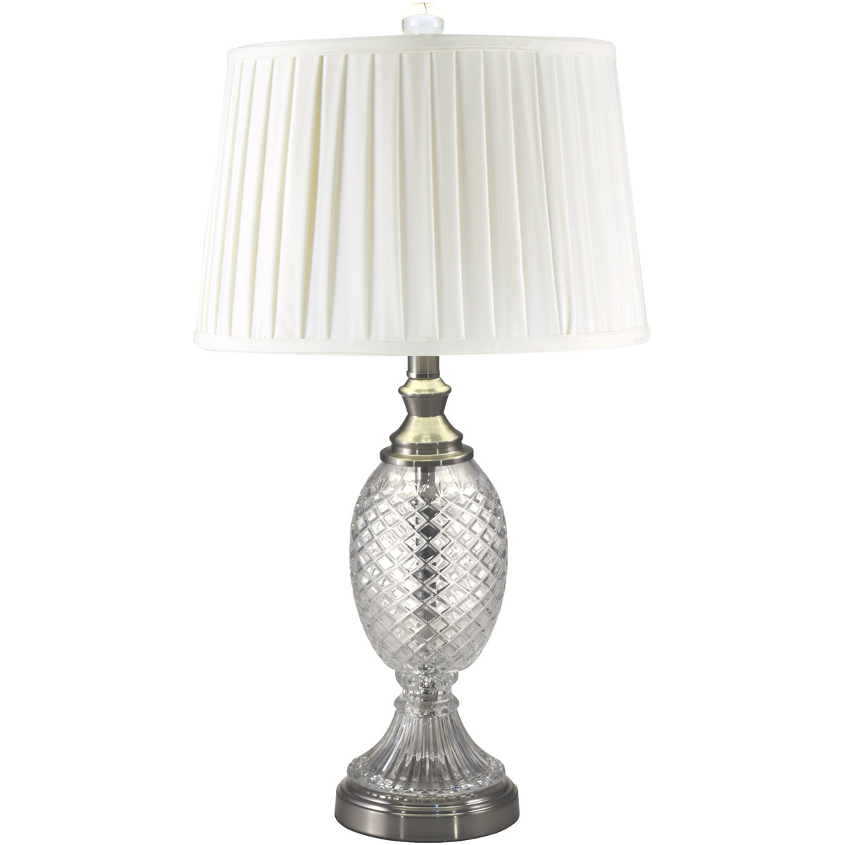 Evelyn 26 inch 150.00 watt Satin Nickel Table Lamp Portable Light