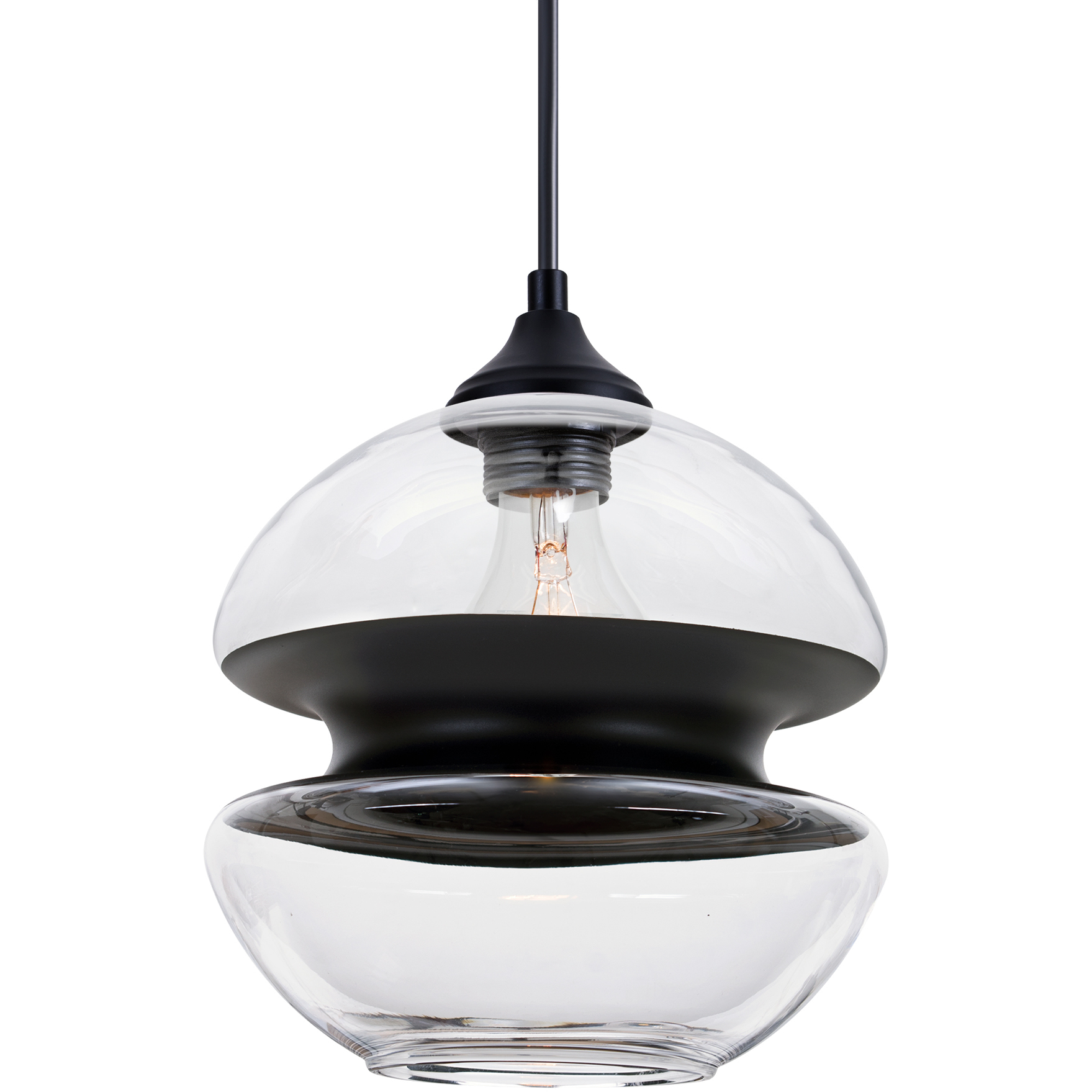 Hula 8 1 Light Black Outdoor Pendant