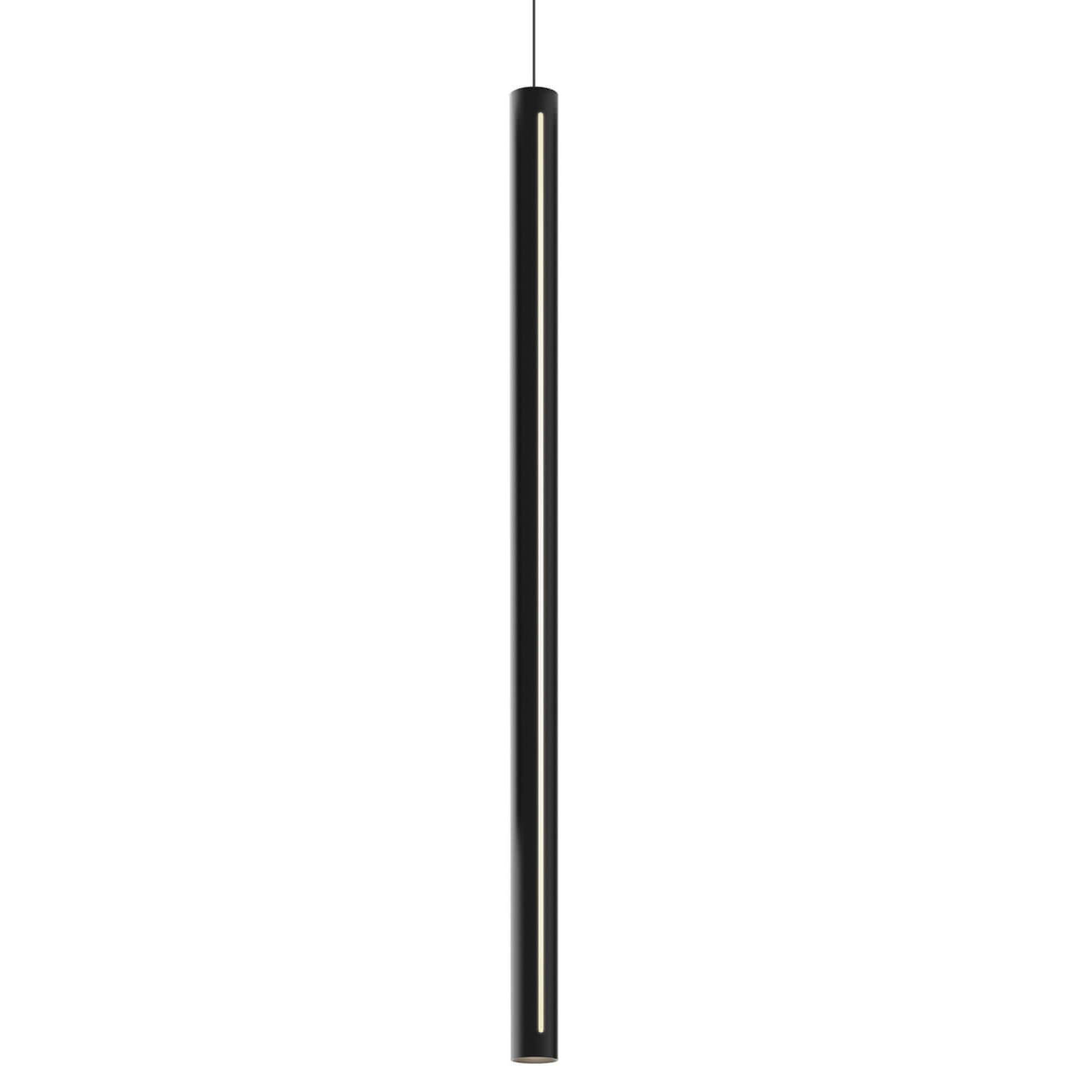 Linea LED 1.9 inch Black Pendant Ceiling Light, Cylinder