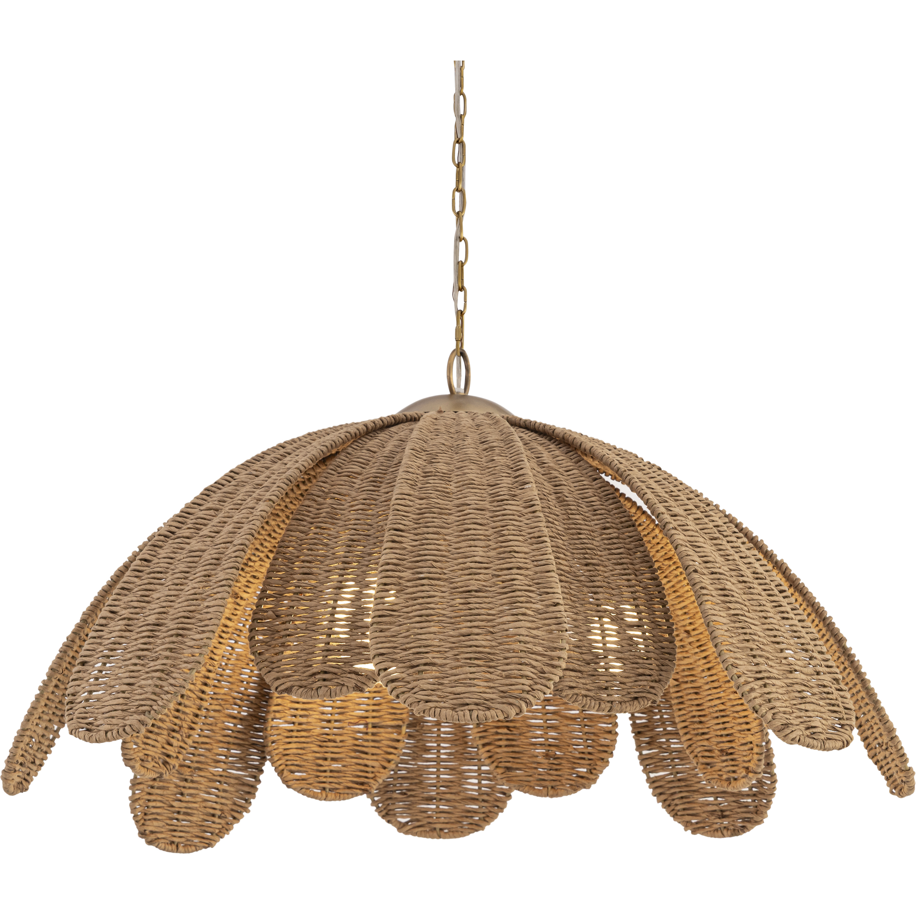 Covea 3 Light 30 inch Legacy Brass Pendant Ceiling Light