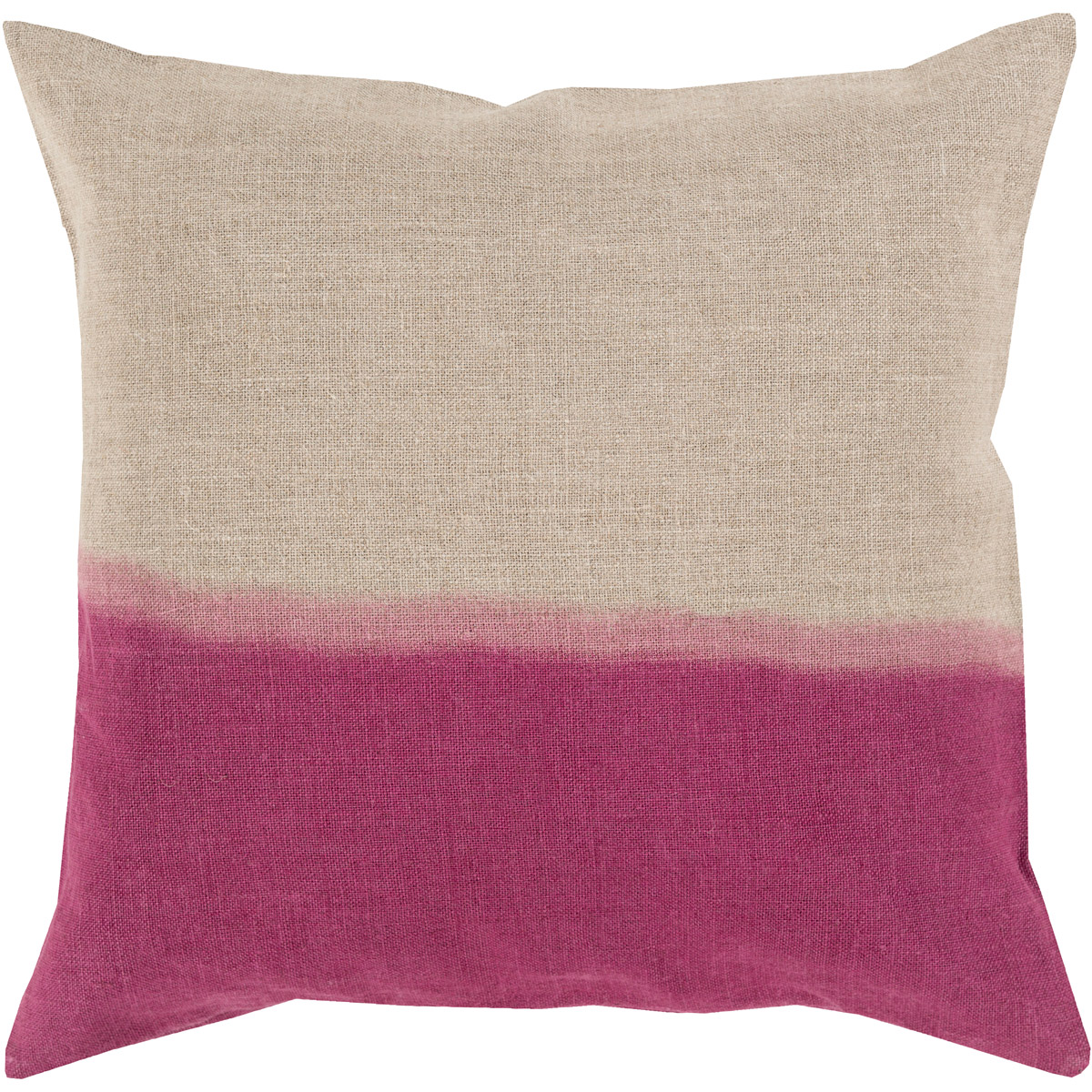 Dip Dyed 18 inch Dark Purple, Khaki Pillow Kit