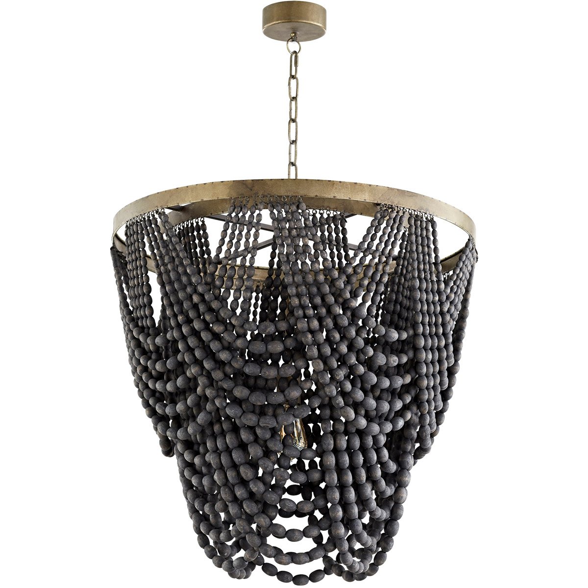 Hammock 1 Light 25.5 inch Tinted Raw Iron Pendant Ceiling Light, Large