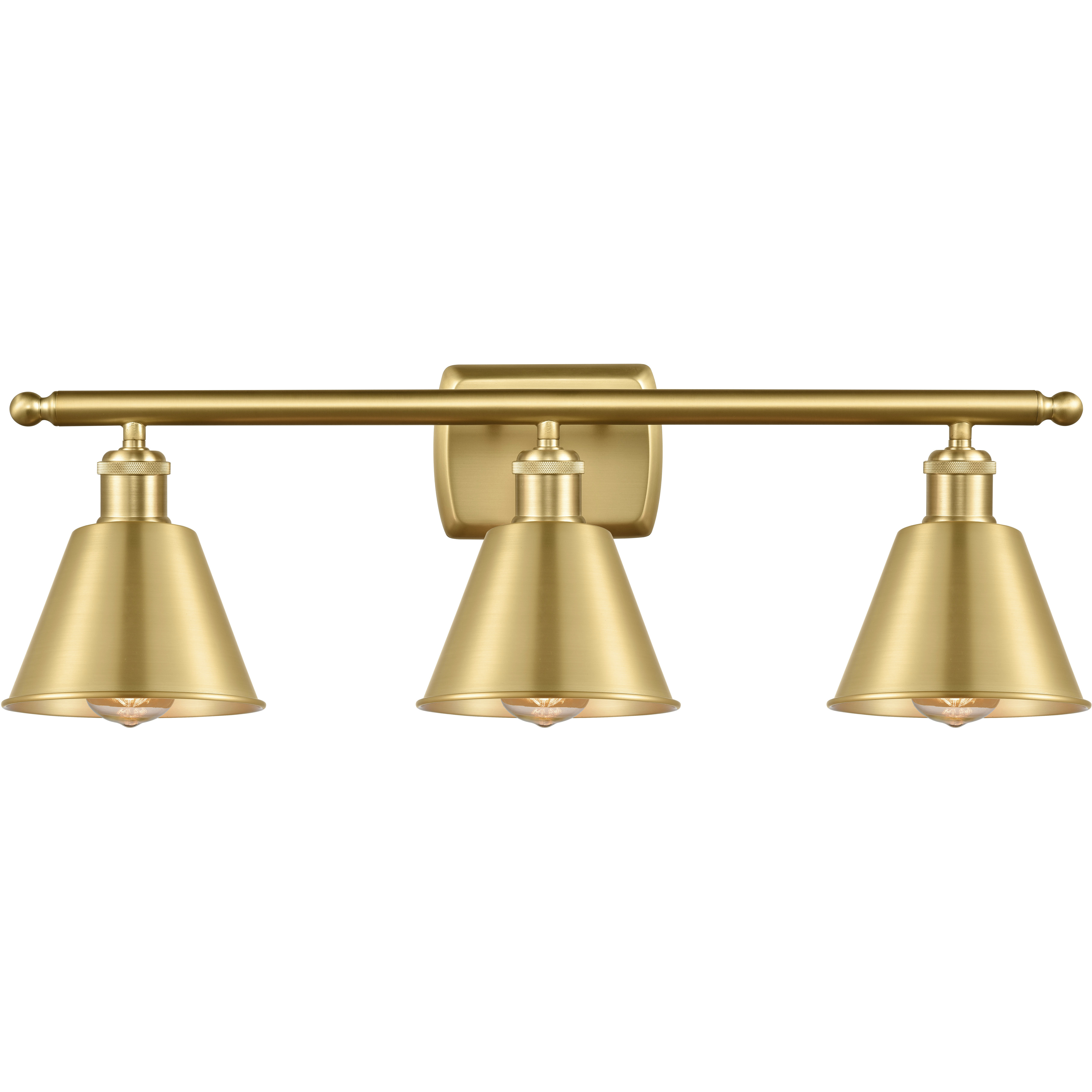 Ballston Smithfield LED 26 inch Satin Gold Bath Vanity Light Wall Light, Ballston