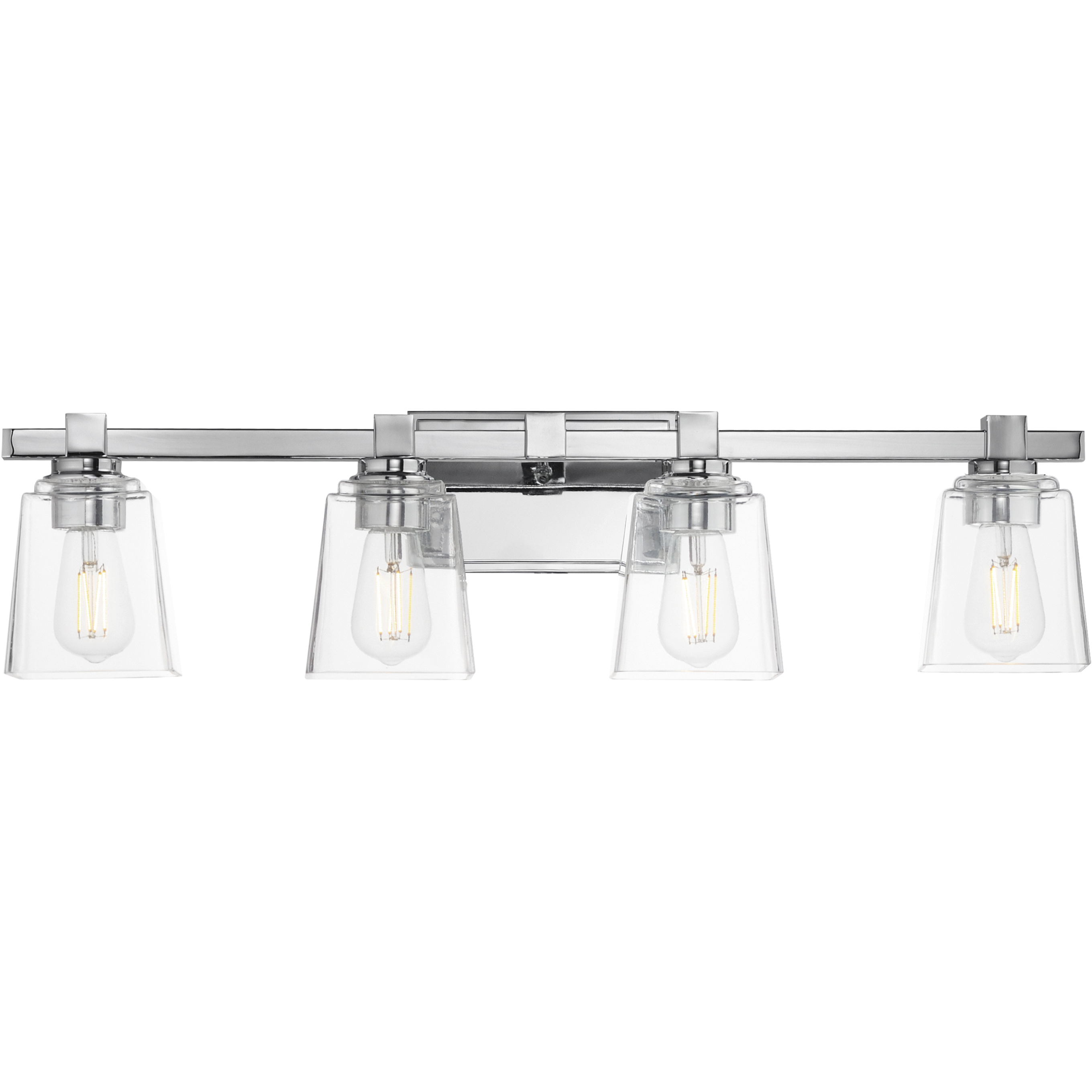 Cubos 4 Light 30.75 inch Polished Chrome Wall Sconce Wall Light