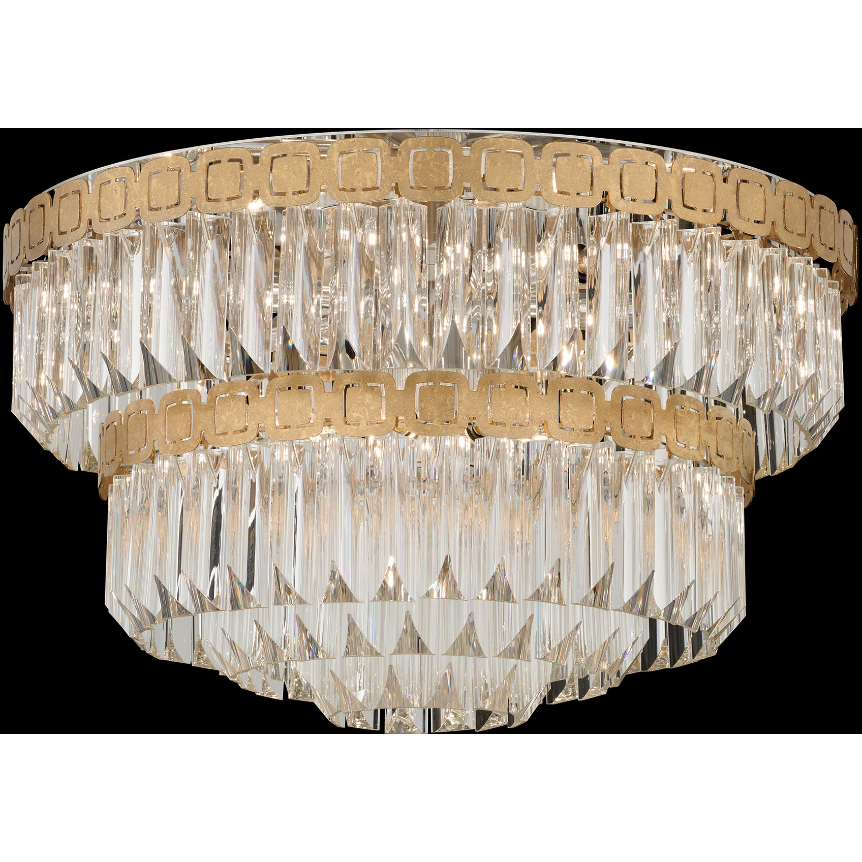 Signature Alina 12 Light 21.5 inch Antique Silver Flush Mount Ceiling Light