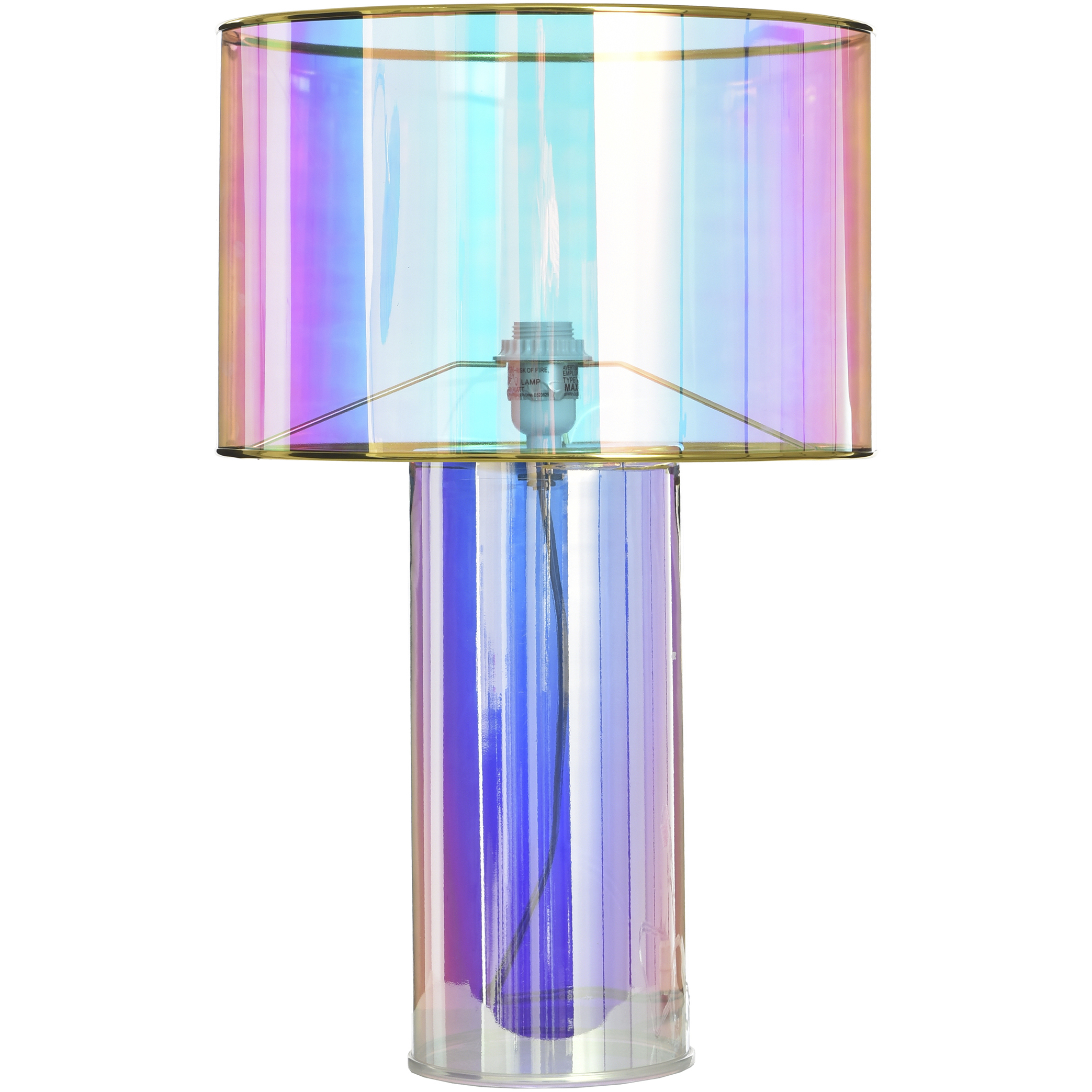 Cameron 21.75 inch 100.00 watt Margot Iridescent Pink Table Lamp Portable Light