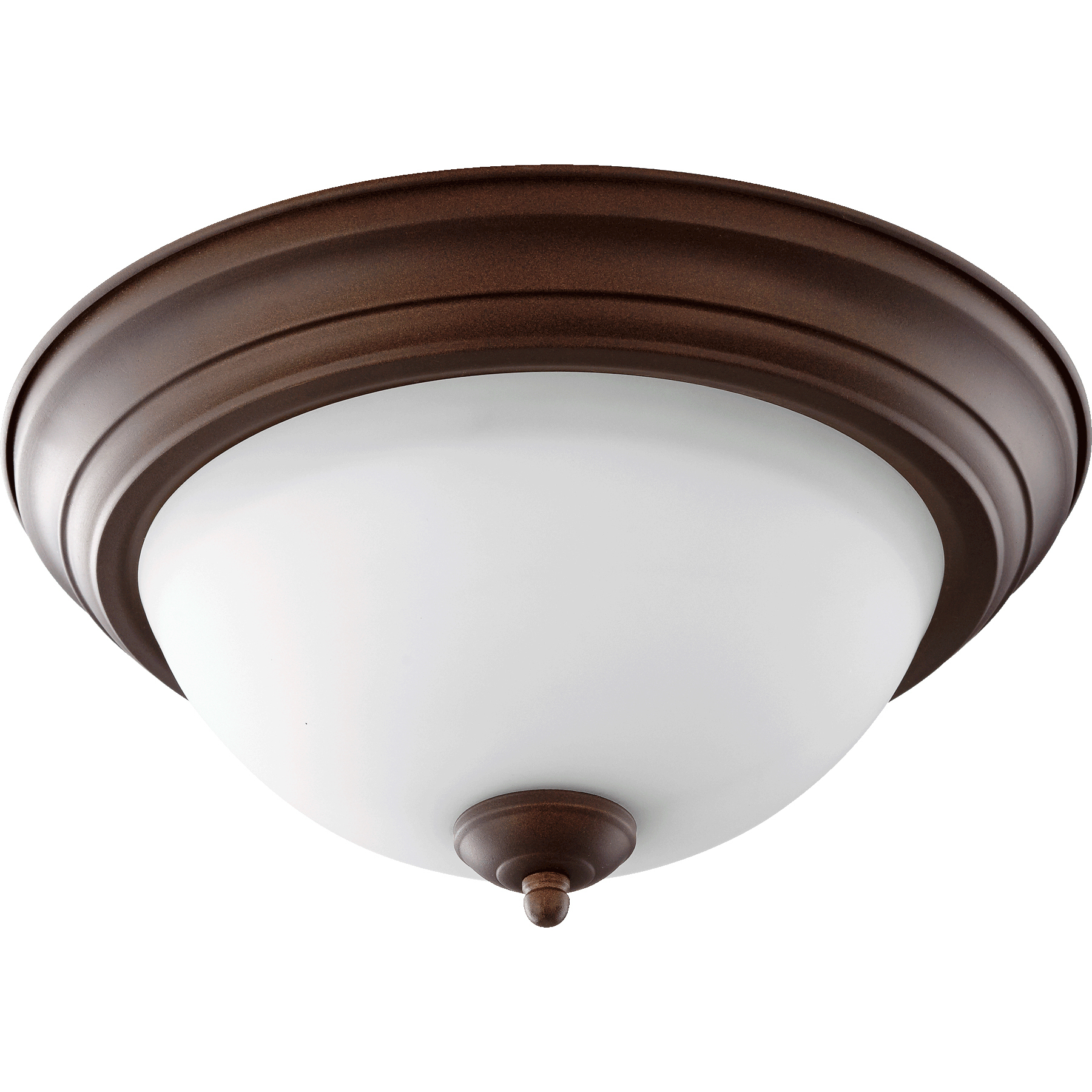 Fort Worth 2 Light 13.5 inch Oiled Bronze Flush Mount Ceiling Light