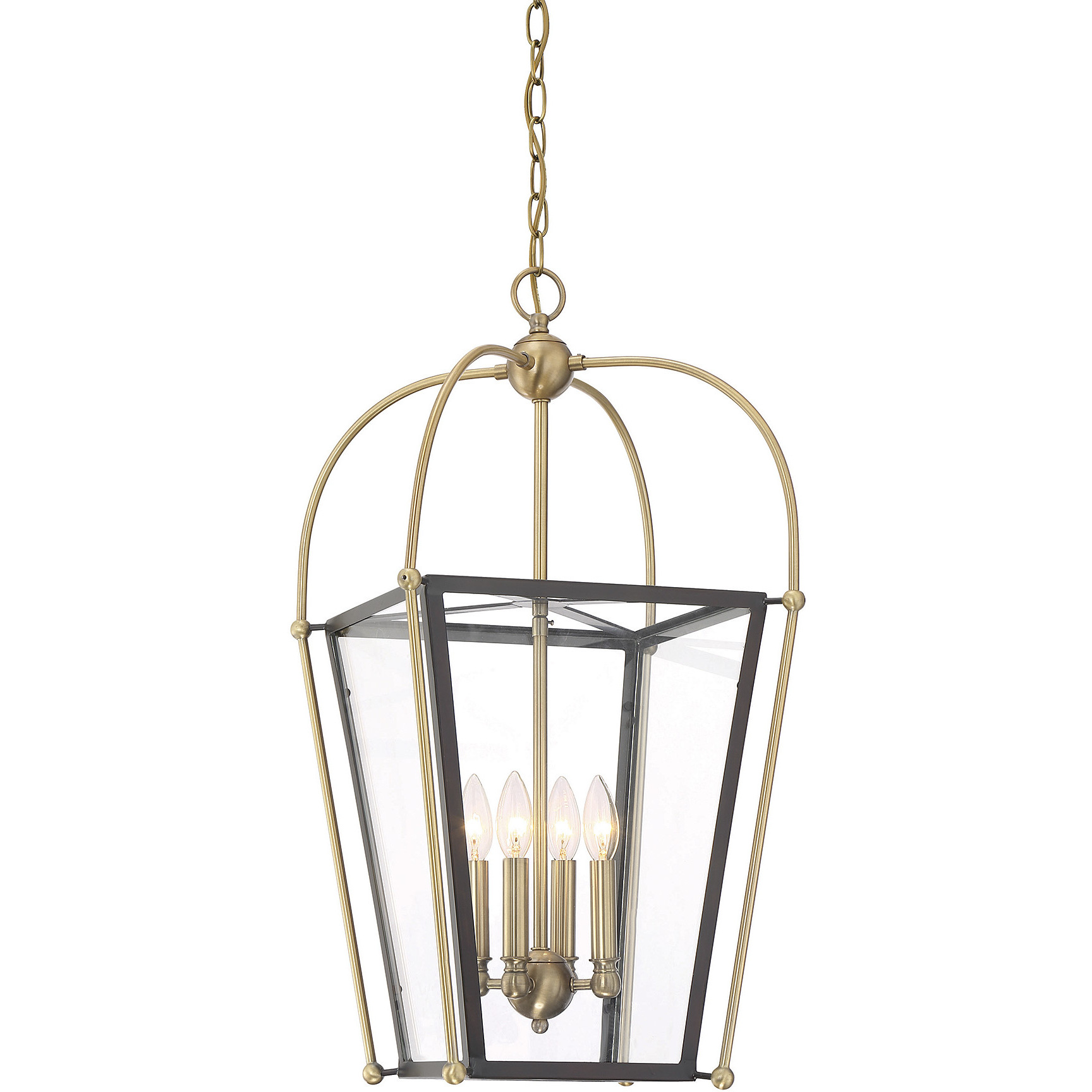 Dunbar 4 Light 14 inch English Bronze and Warm Brass Pendant Ceiling Light, Essentials