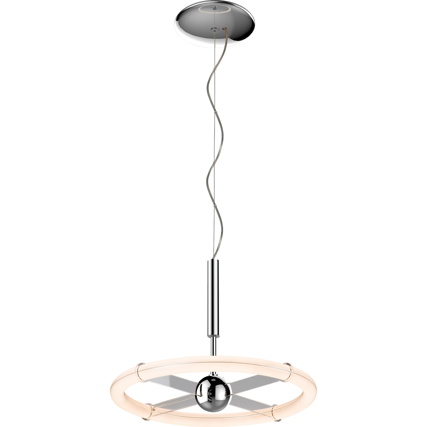 Orbit 20 inch Polished Chrome Pendant Ceiling Light