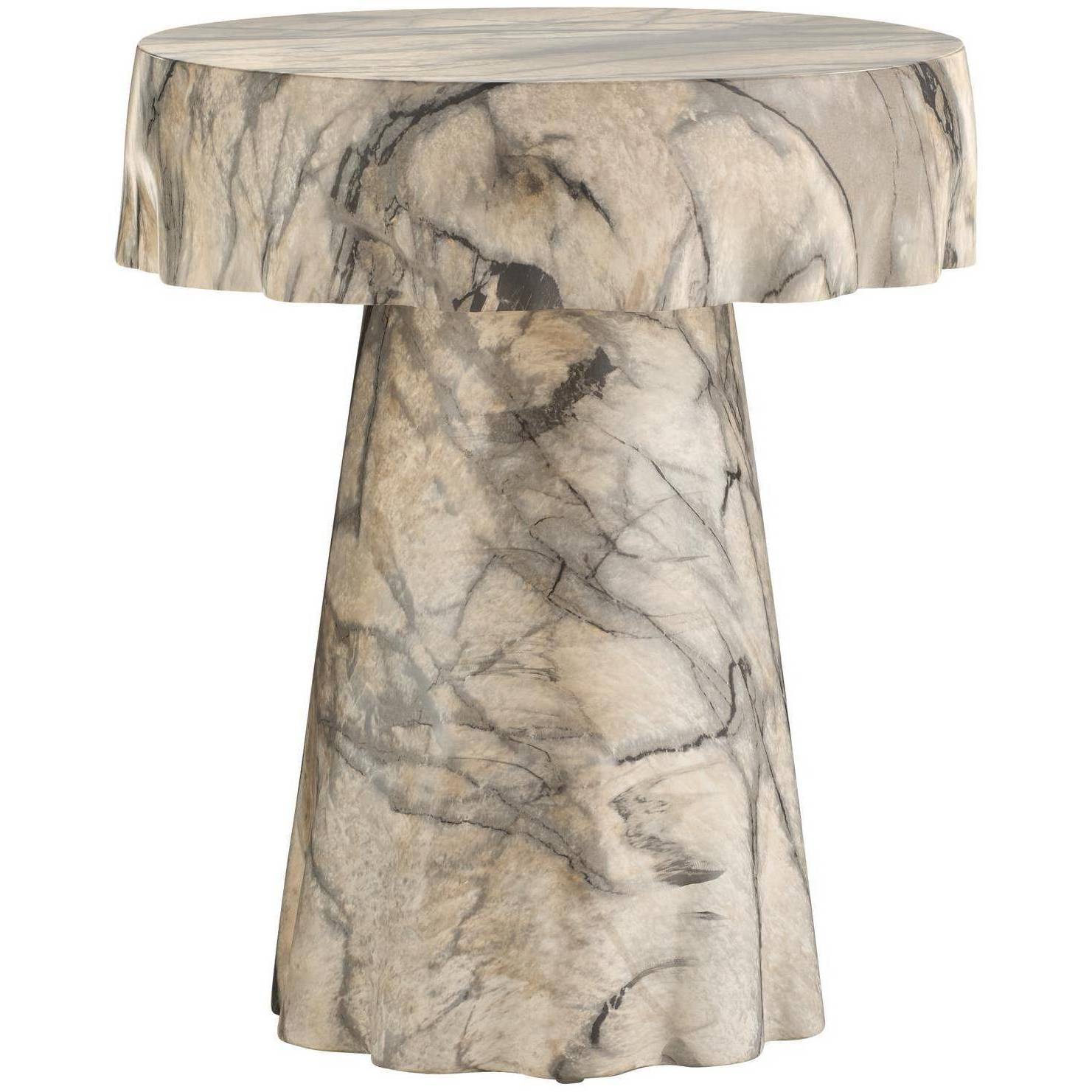Mirelle 20 inch Mojave Faux Marble Accent Table