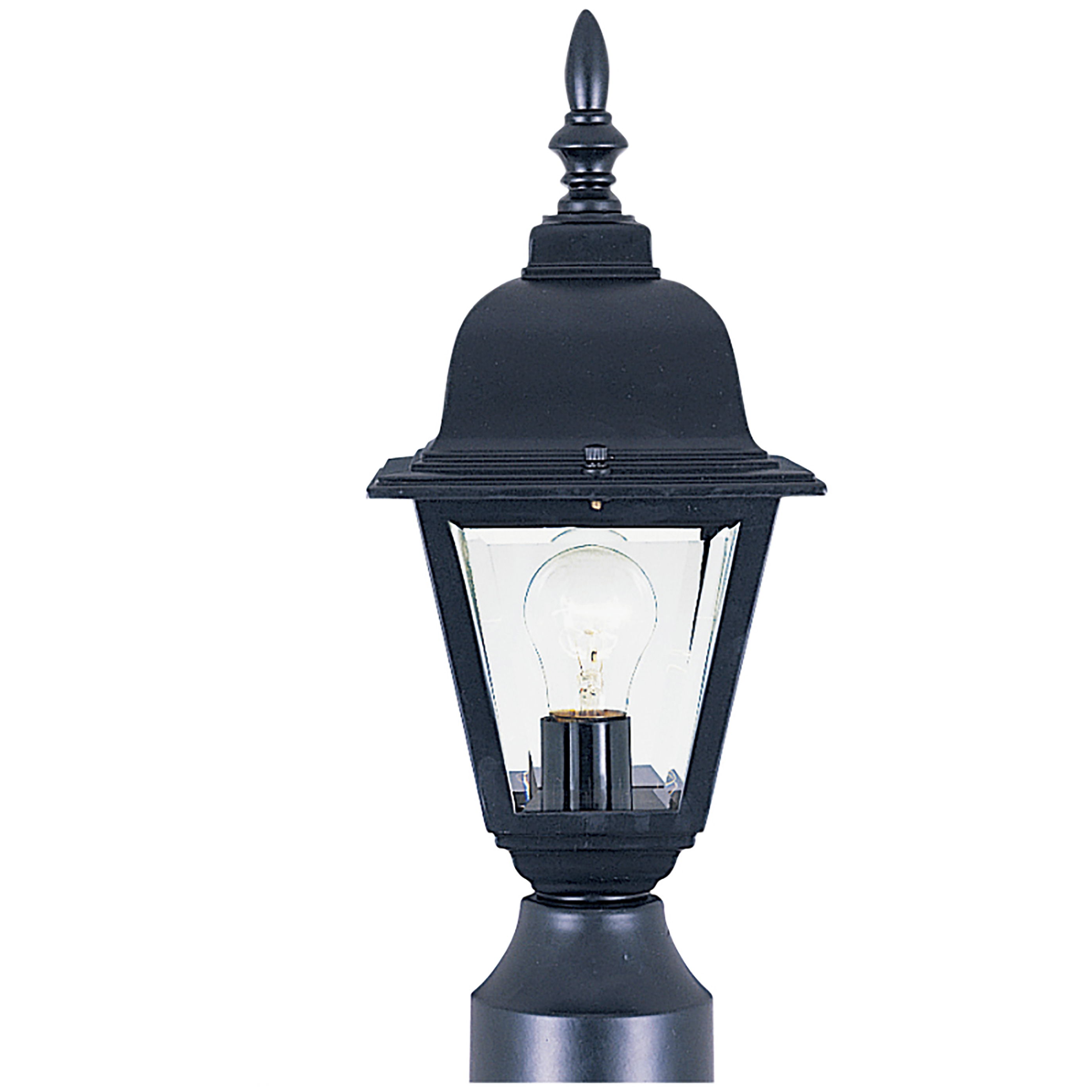 Builder Cast 1 Light 15.75 inch Black Outdoor Pole/Post Mount
