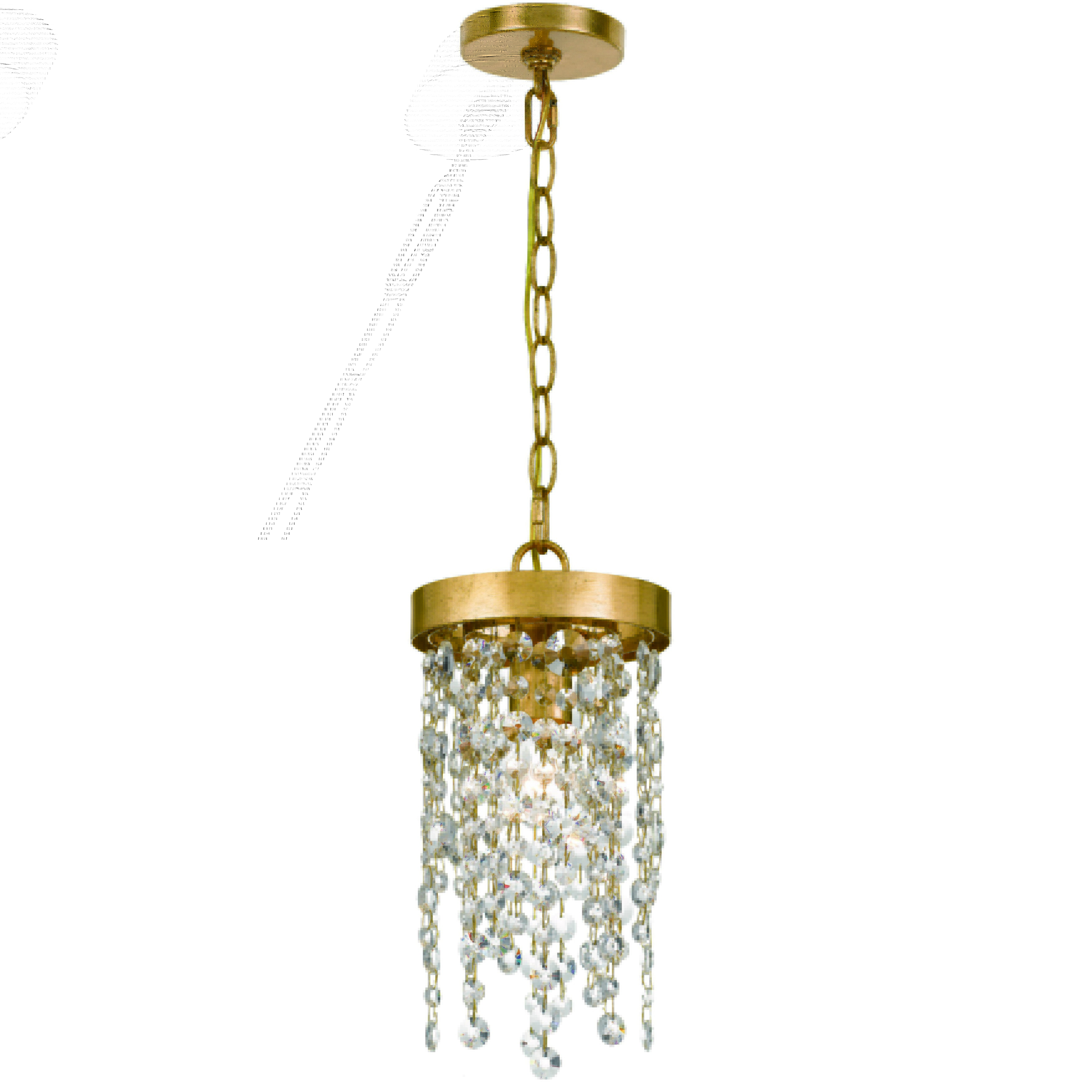 Winham 1 Light 7 inch Antique Gold Mini Pendant Ceiling Light