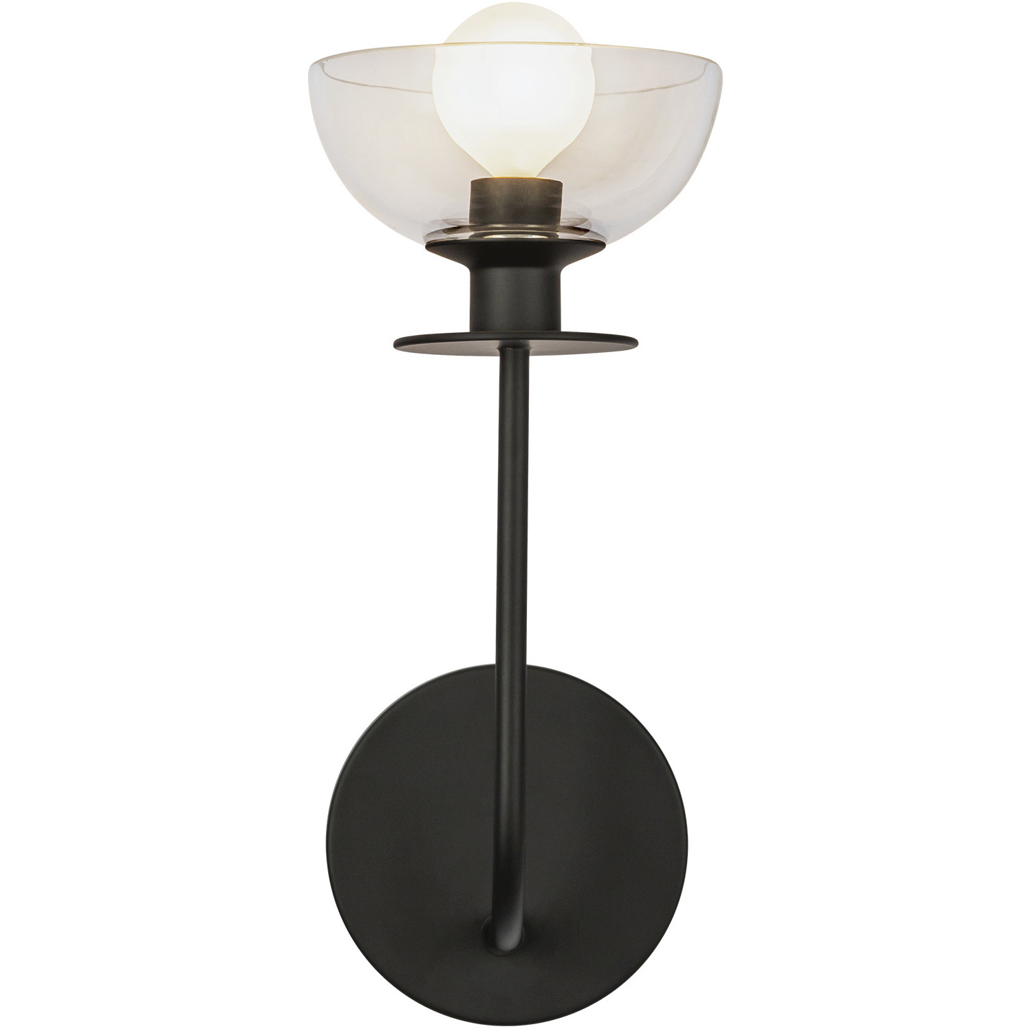 Alora Mood Sylvia 1 Light 5 inch Matte Black Wall/Vanity Light Wall Light