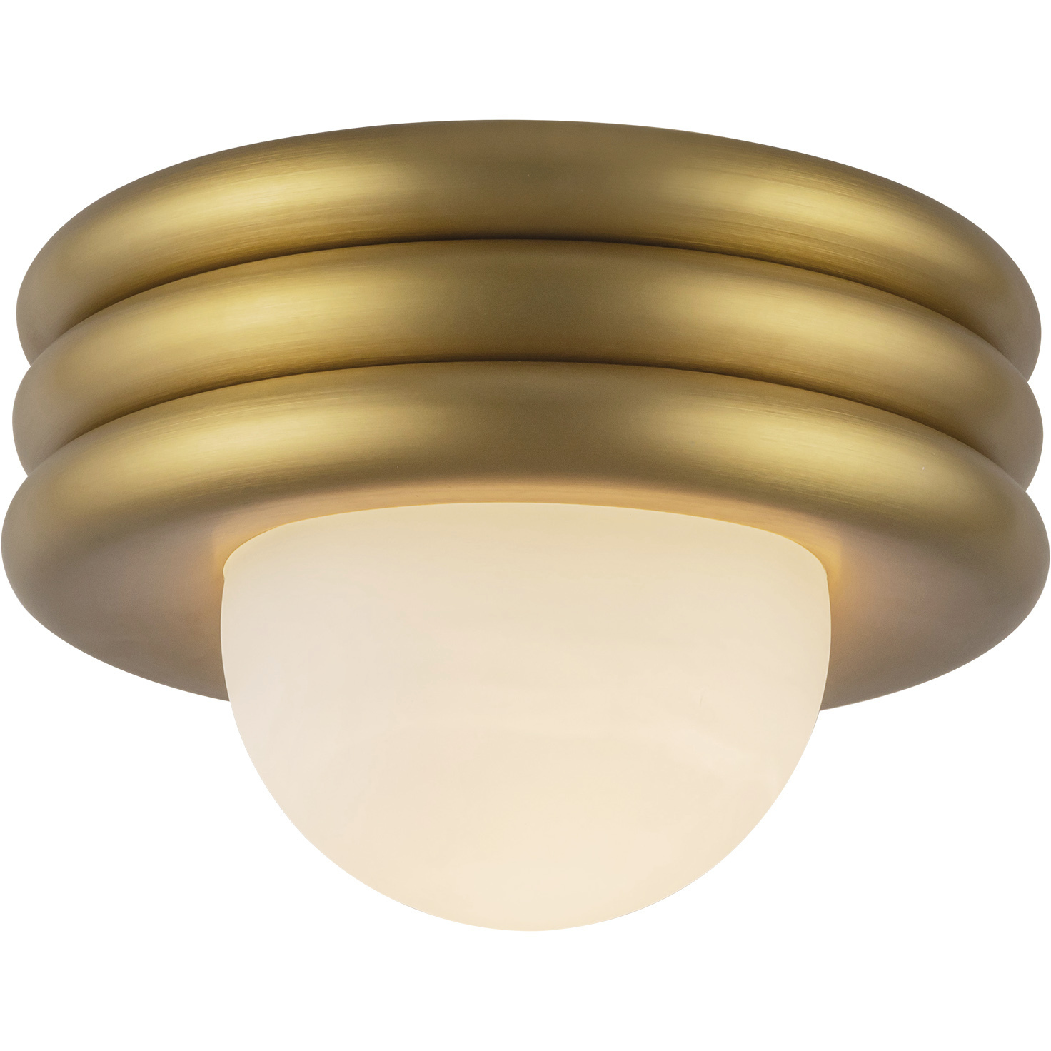 Alora Mood Harvey 1 Light 12 inch Brushed Gold Semi-Flush Mount Ceiling Light