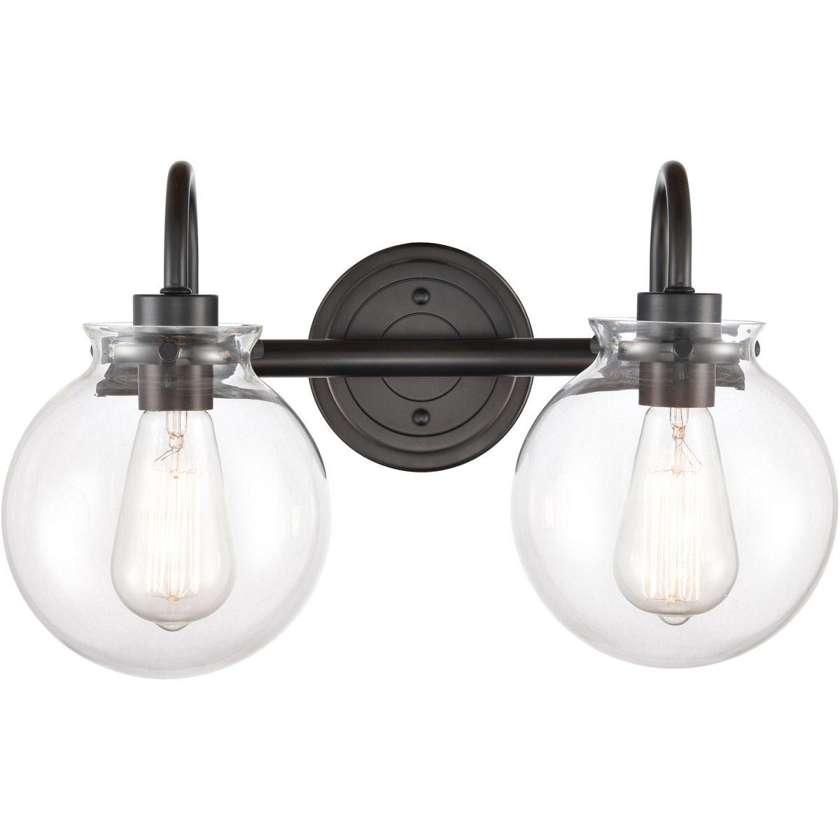 Olivia LED 17 inch Matte Black Bath Vanity Light Wall Light