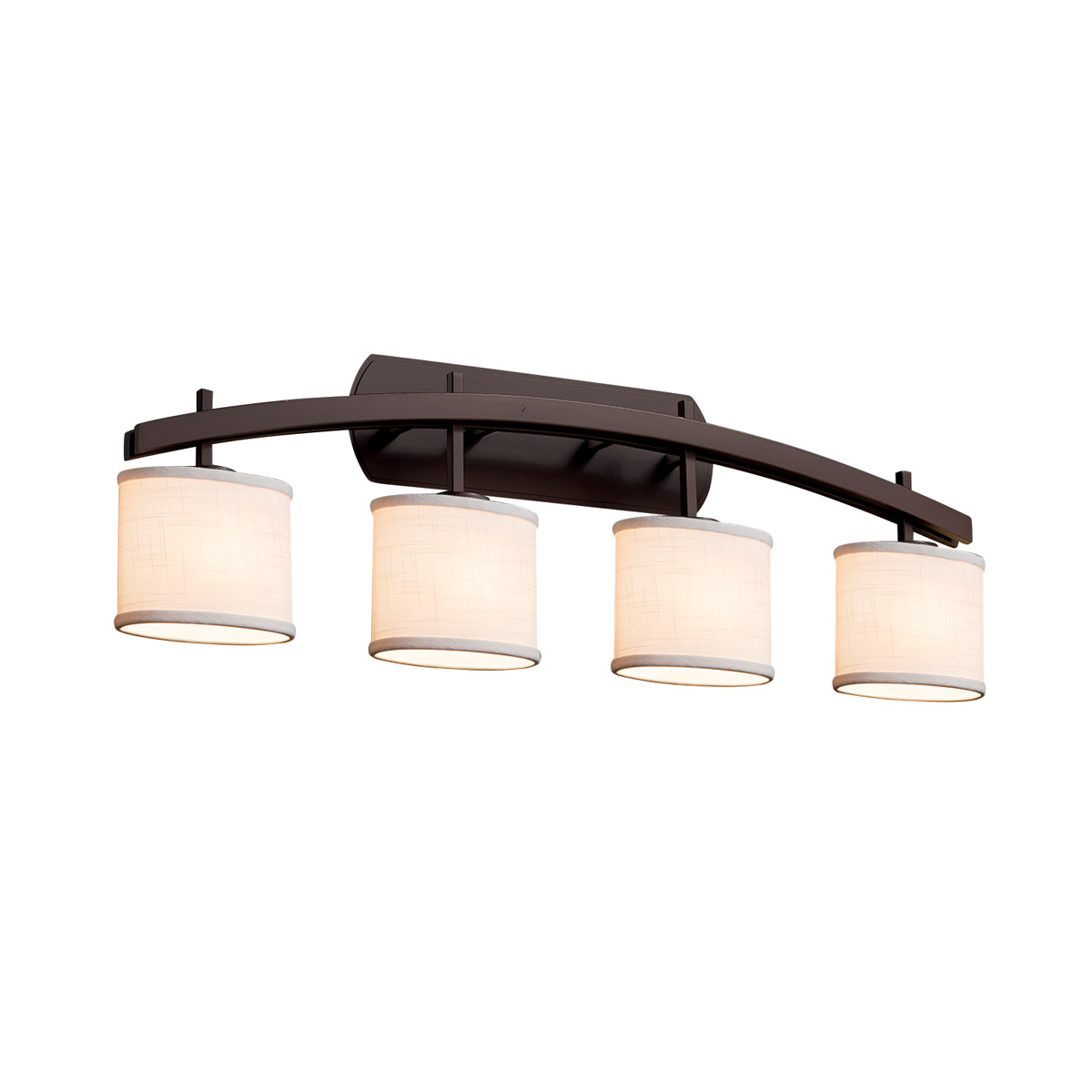 Textile LED 36 inch Matte Black Bath Bar Wall Light