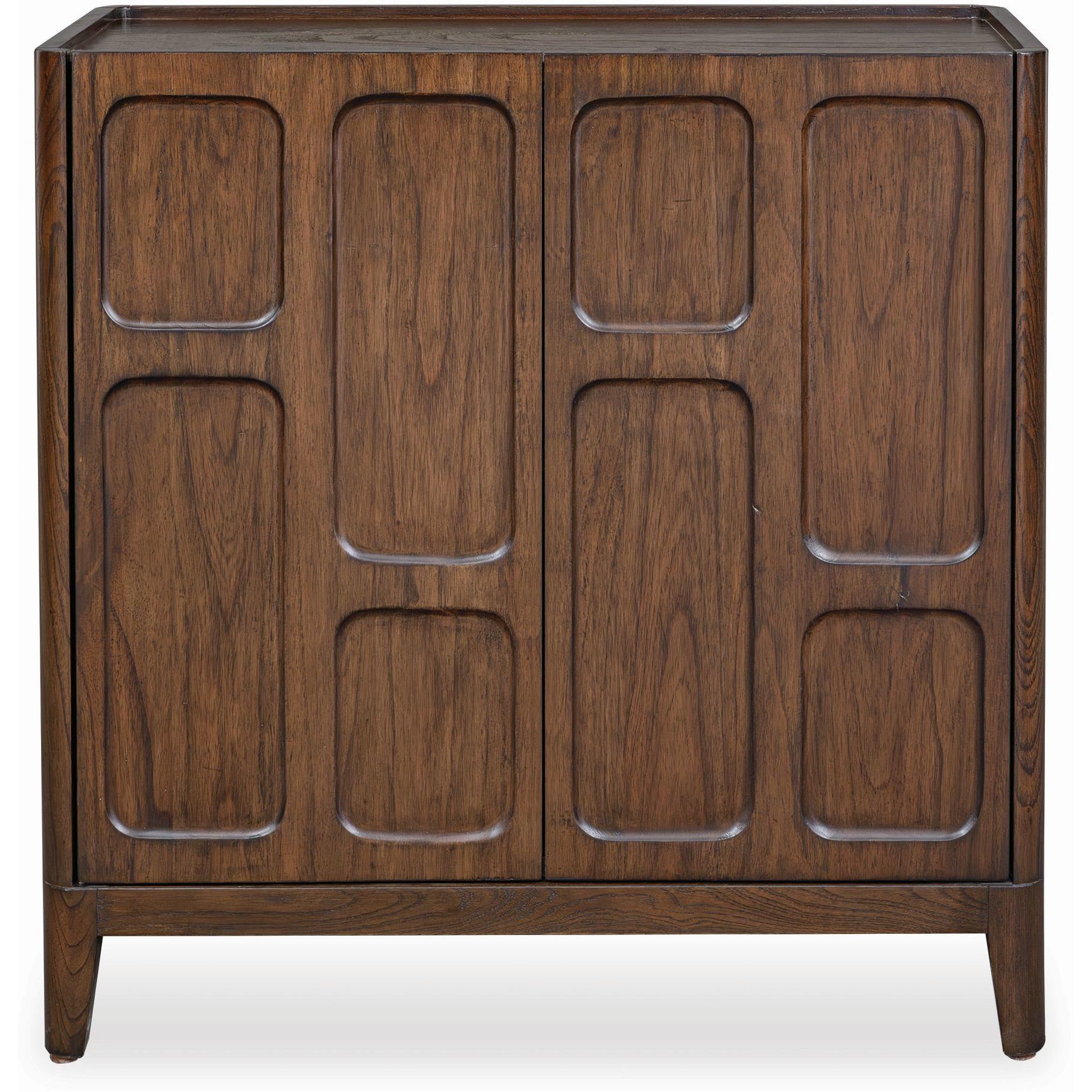 On The Block Dark Walnut 2 Door Cabinet