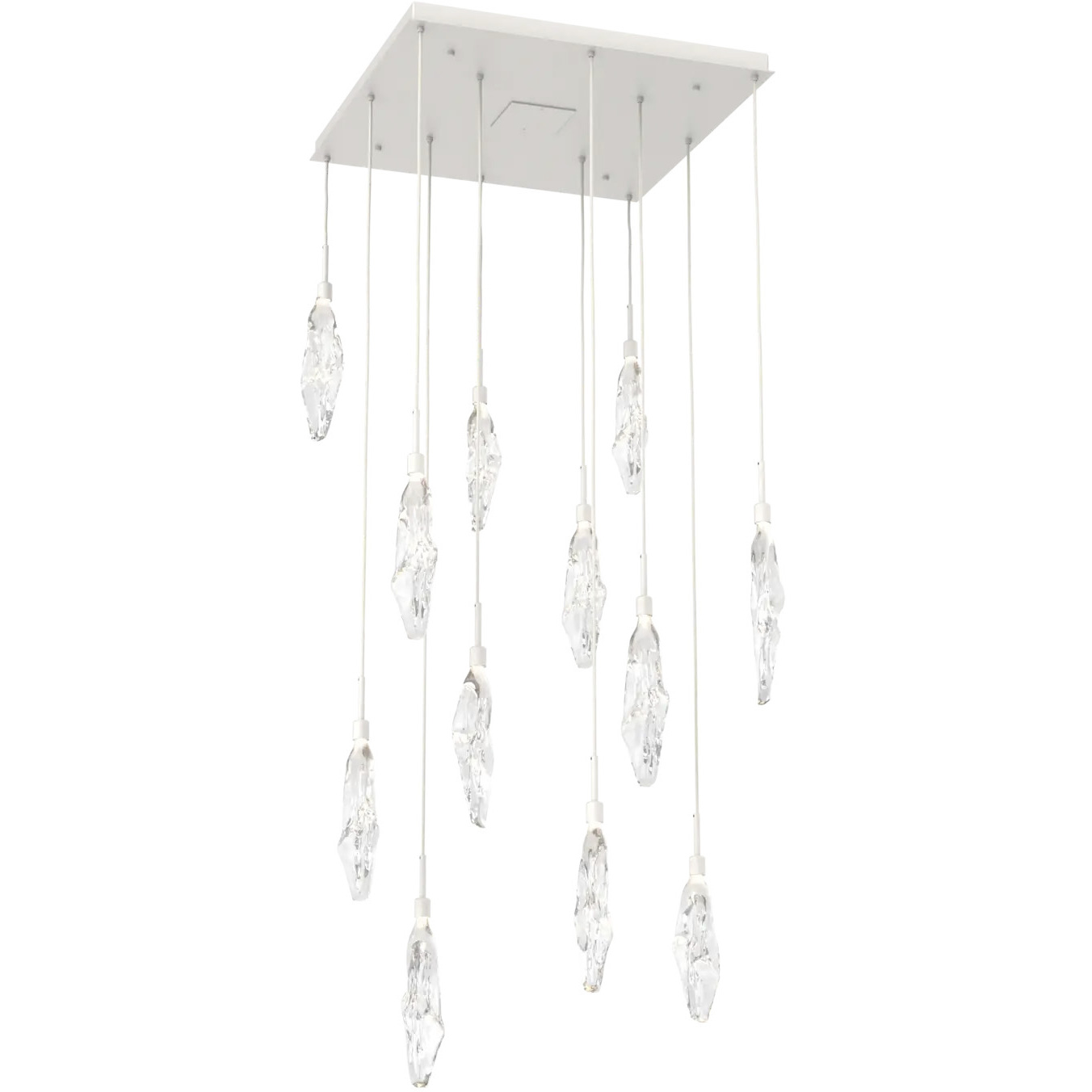 Icefall LED 32.2 inch Classic Silver Pendant Chandelier Ceiling Light in 2700K LED